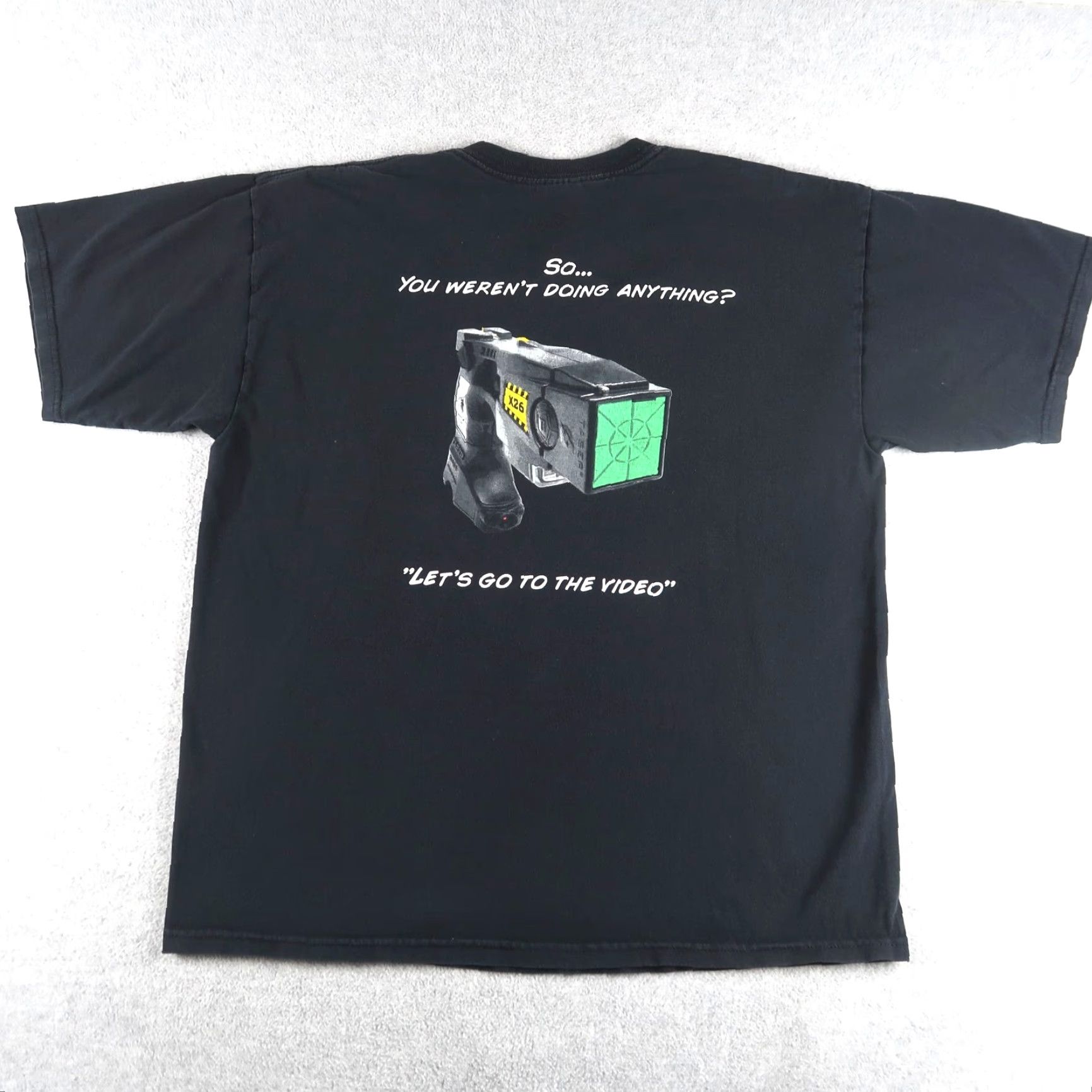 Gildan VINTAGE Taser International Promo T-Shirt Men’s XL Black Nike? Size US XL / EU 56 / 4 - 2 Thumbnail