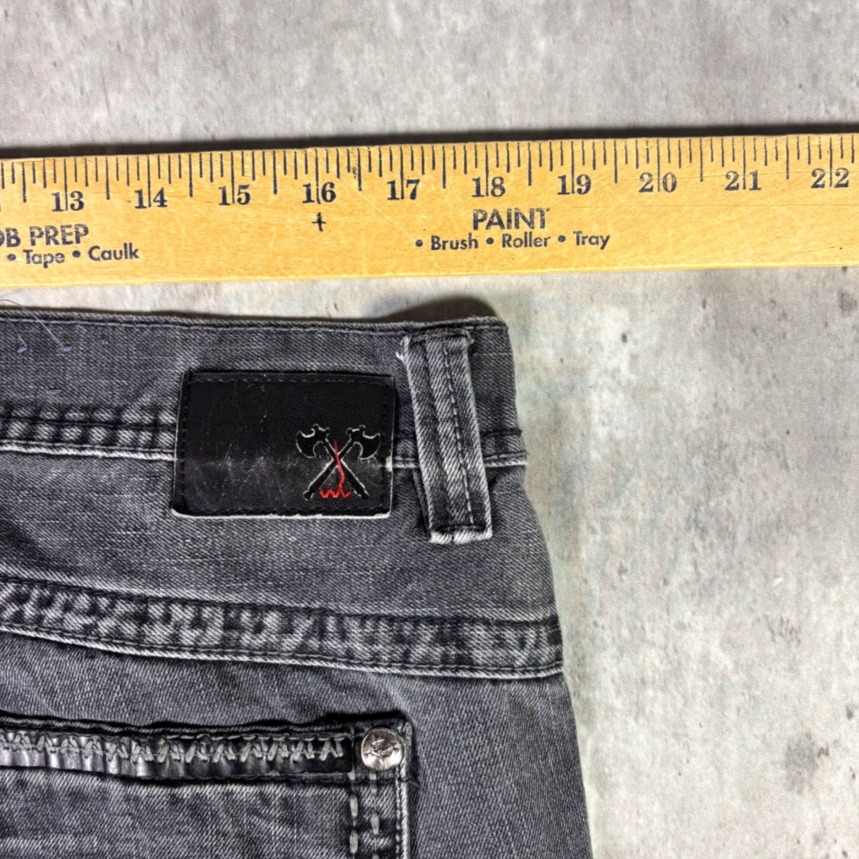Denime VINTAGE Axe & Crown Mens Jeans Straight Leg 36x32 Dark Wash Denim 90s Size US 36 / EU 52 - 3 Thumbnail