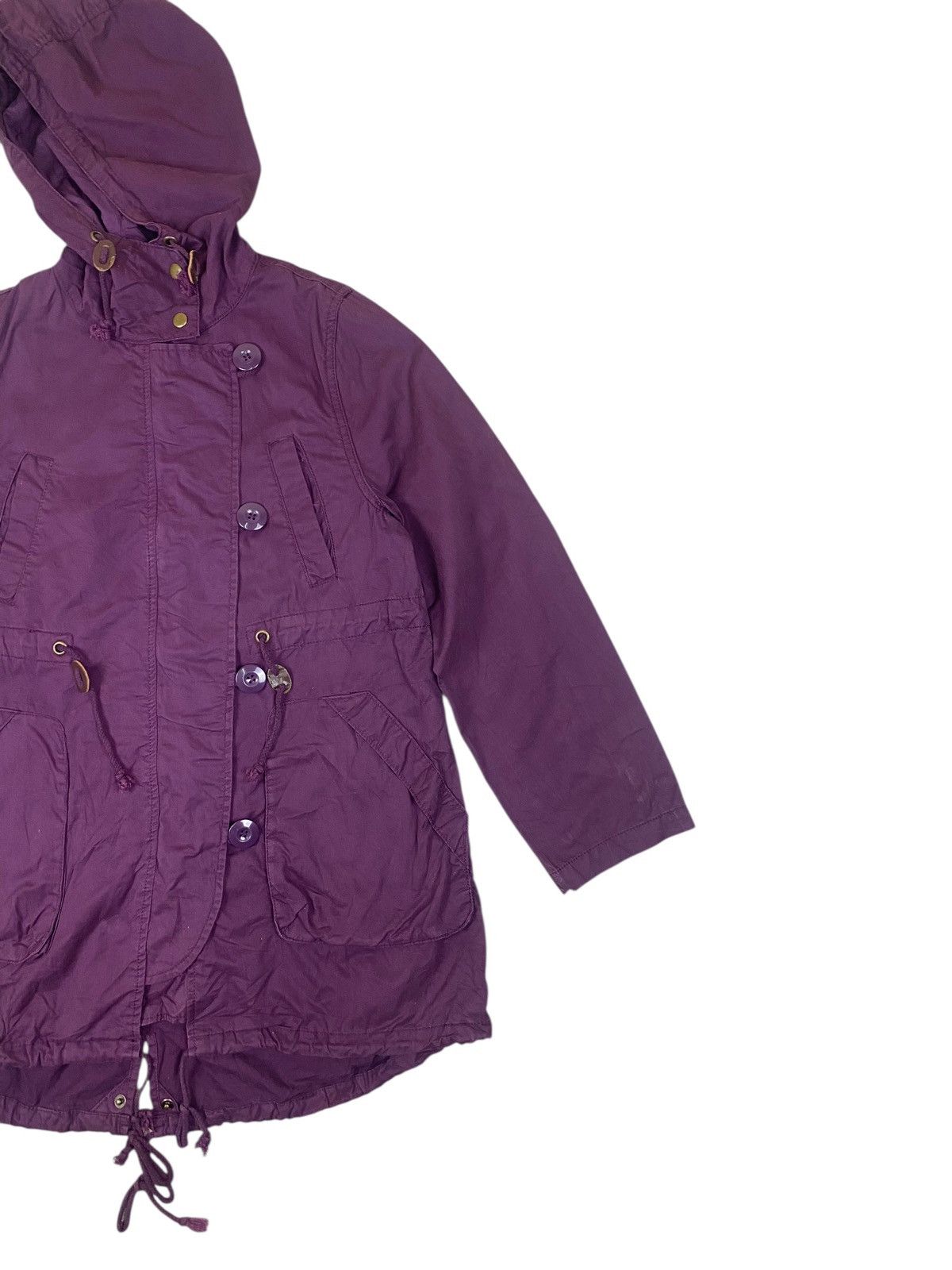 If Six Was Nine × Japanese Brand As Know As De Base Purple Fishtail Parka Sweater Size US M / EU 48-50 / 2 - 3 Thumbnail
