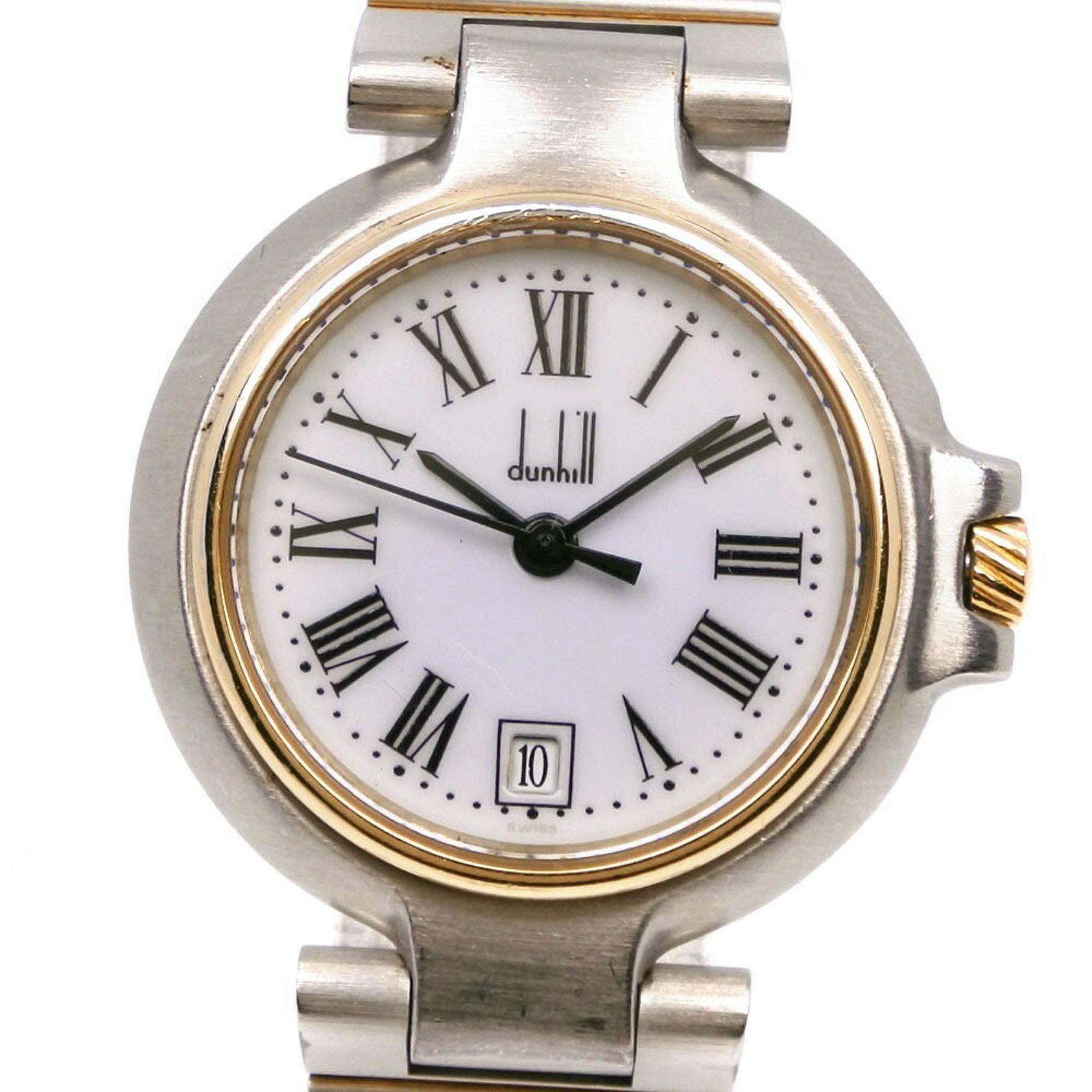Alfred Dunhill Dunhill Millennium Watch Stainless Steel Quartz Analog Display White Dial Ladies Size ONE SIZE - 1 Thumbnail