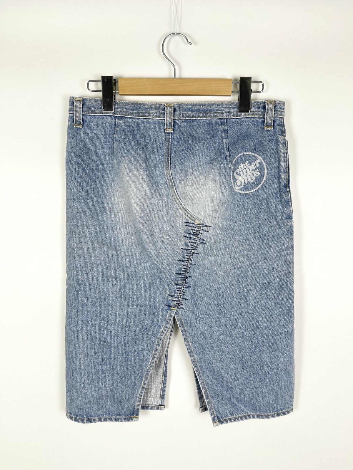 Hysteric Glamour Early 2000s HYSTERIC GLAMOUR Reconstructed Denim Skirt Size 28" / US 6 / IT 42 - 1 Thumbnail