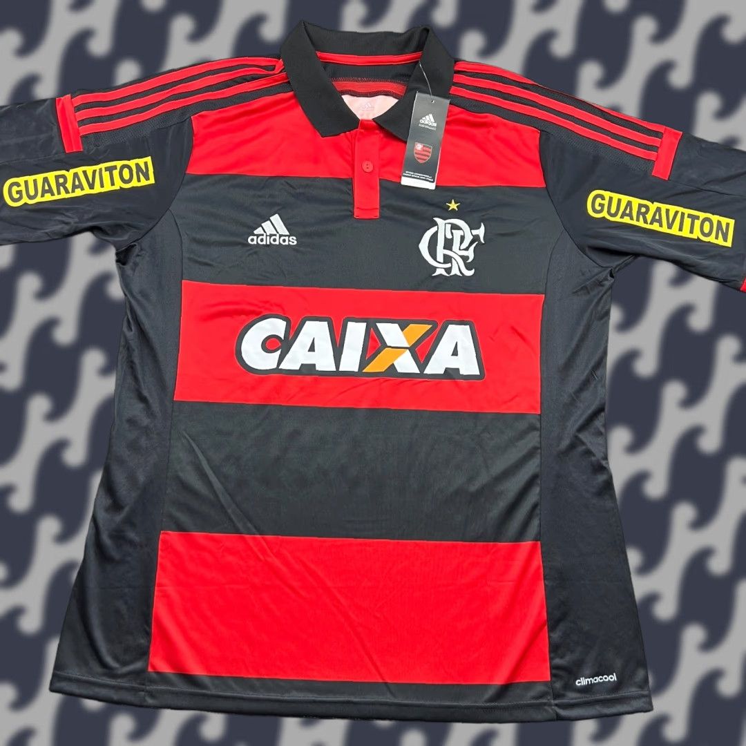 Adidas adidas CR Flamengo 2014 2015 Home Jersey Football Mens Large T-Shirt Multicolor Nike? Size US L / EU 52-54 / 3 - 1 Thumbnail