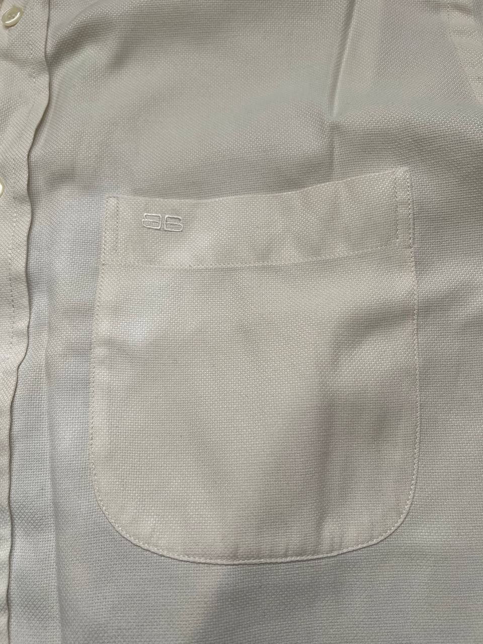 Balenciaga Vintage Balenciaga embroidered logo pocket button shirt Size US L / EU 52-54 / 3 - 4 Thumbnail