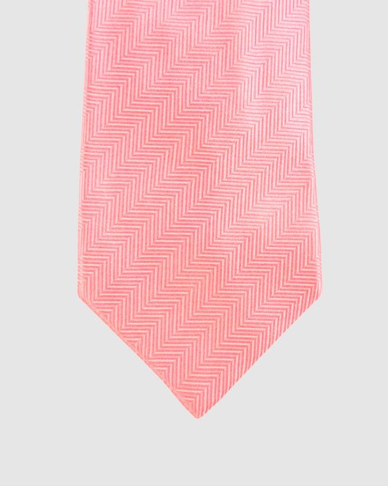 Ede And Ravenscroft Pastel Pink Pure Silk Herringbone Tie | Grailed