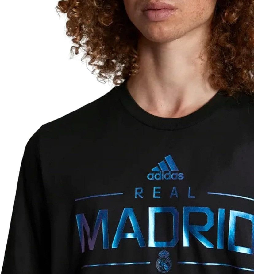 Adidas × Designer ADIDAS x FC REAL MADRID Short Sleeve Black Soccer Shirt XL Size US XL / EU 56 / 4 - 12 Thumbnail