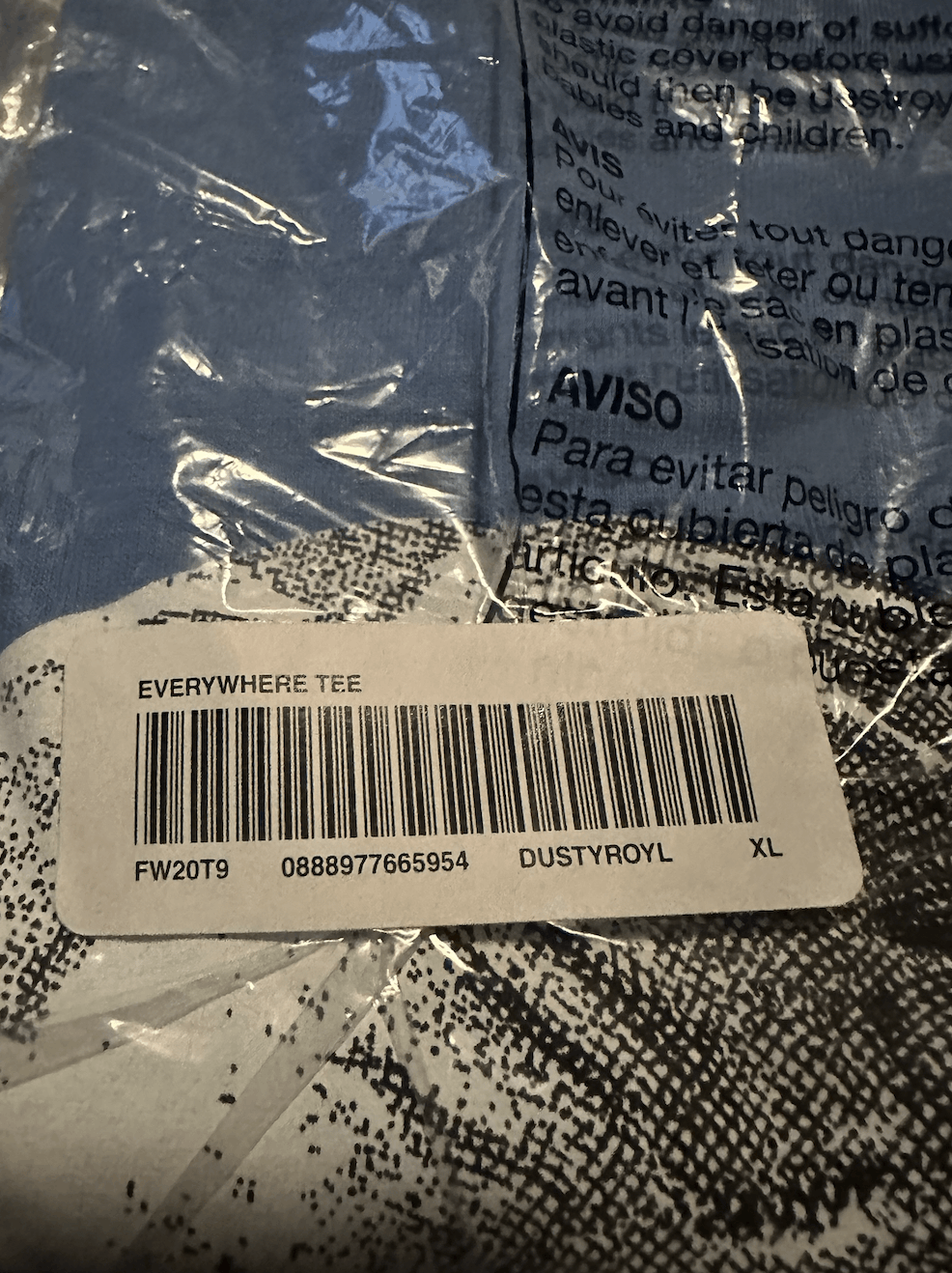 Supreme NWT Supreme Everywhere Tee - Dusty Royal Blue - XL Size US XL / EU 56 / 4 - 4 Thumbnail