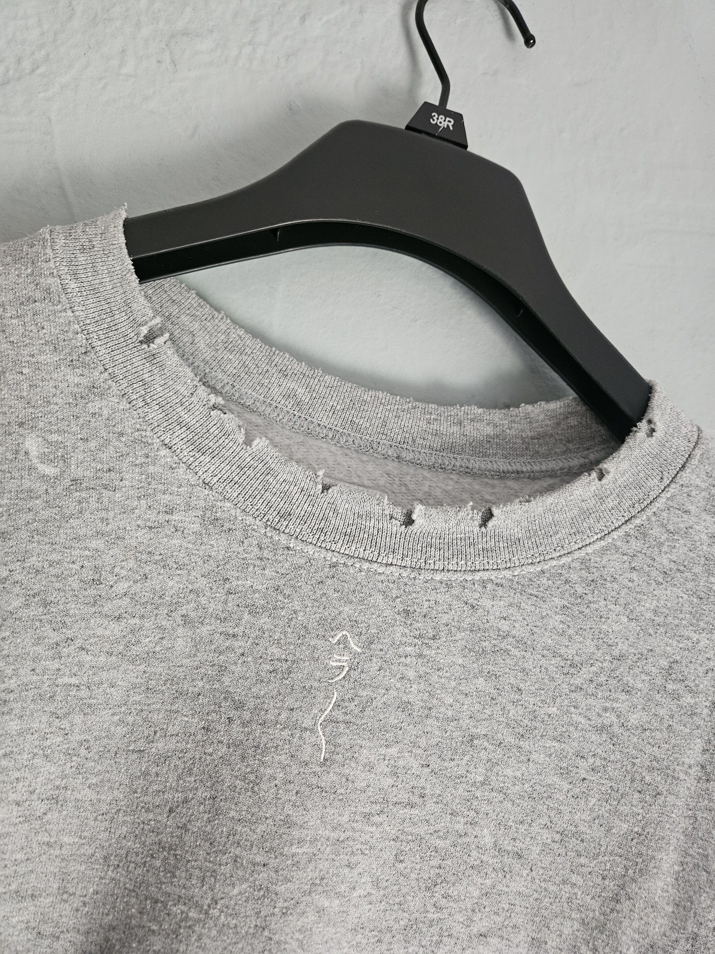 Sasquatchfabrix Herahera Gray Japanese Distressed Crewneck Sweater Size US S / EU 44-46 / 1 - 2 Thumbnail