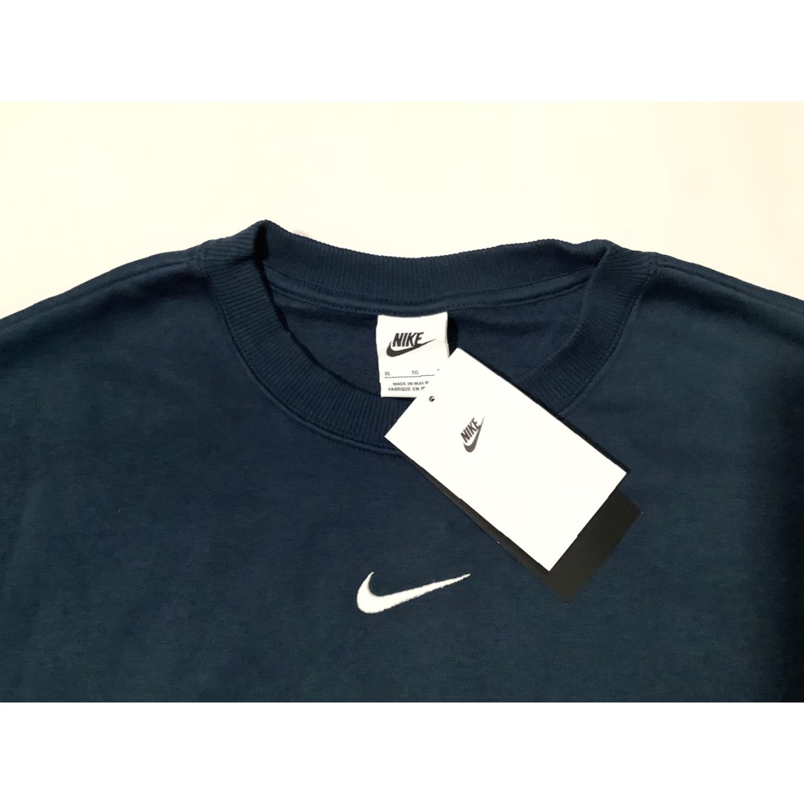 Nike Nike Sweatshirt Womens XL Blue Oversized Fleece Pullover Swoosh Logo DQ5615-478 Size XL / US 12-14 / IT 48-50 - 2 Thumbnail