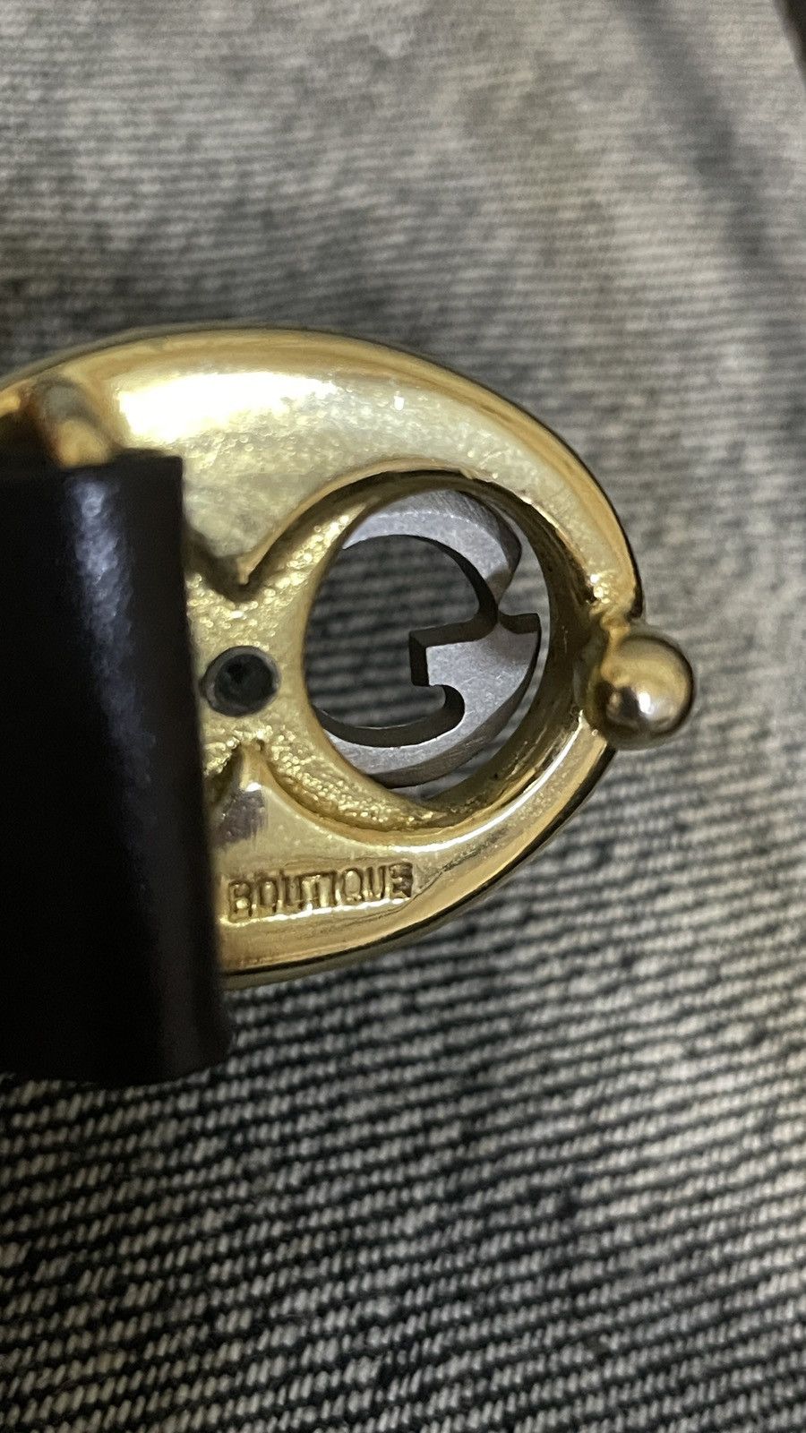 Designer Gucci Leather Vintage Size ONE SIZE - 8 Thumbnail