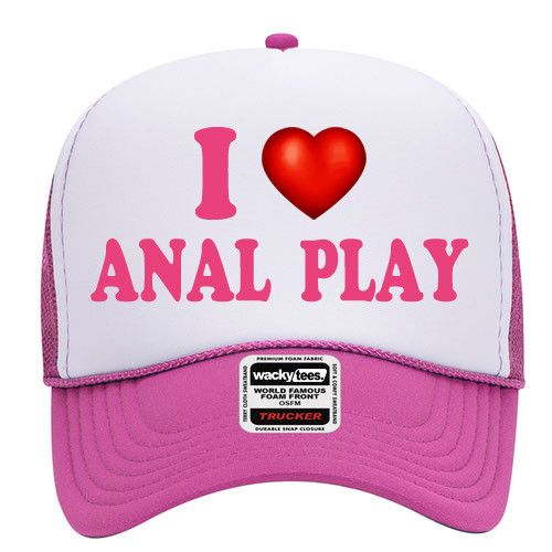 Other I Love Anal Play Adult Funny Foam Snap Back Trucker Hat Size ONE SIZE - 2 Thumbnail