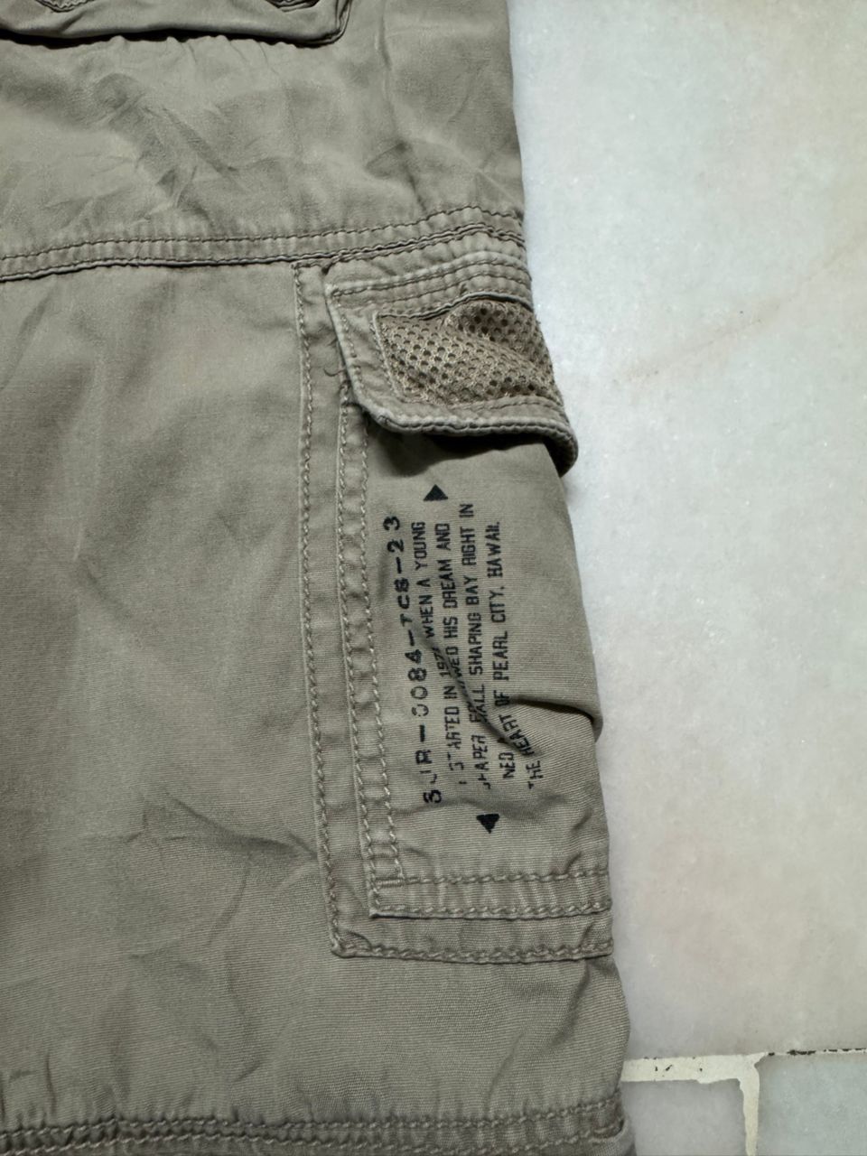 KMRii RARE⚡️VINTAGE 90's T&C SURF JORTS / 3QUARTERS CARGO BEIGE Size US 34 / EU 50 - 21 Thumbnail