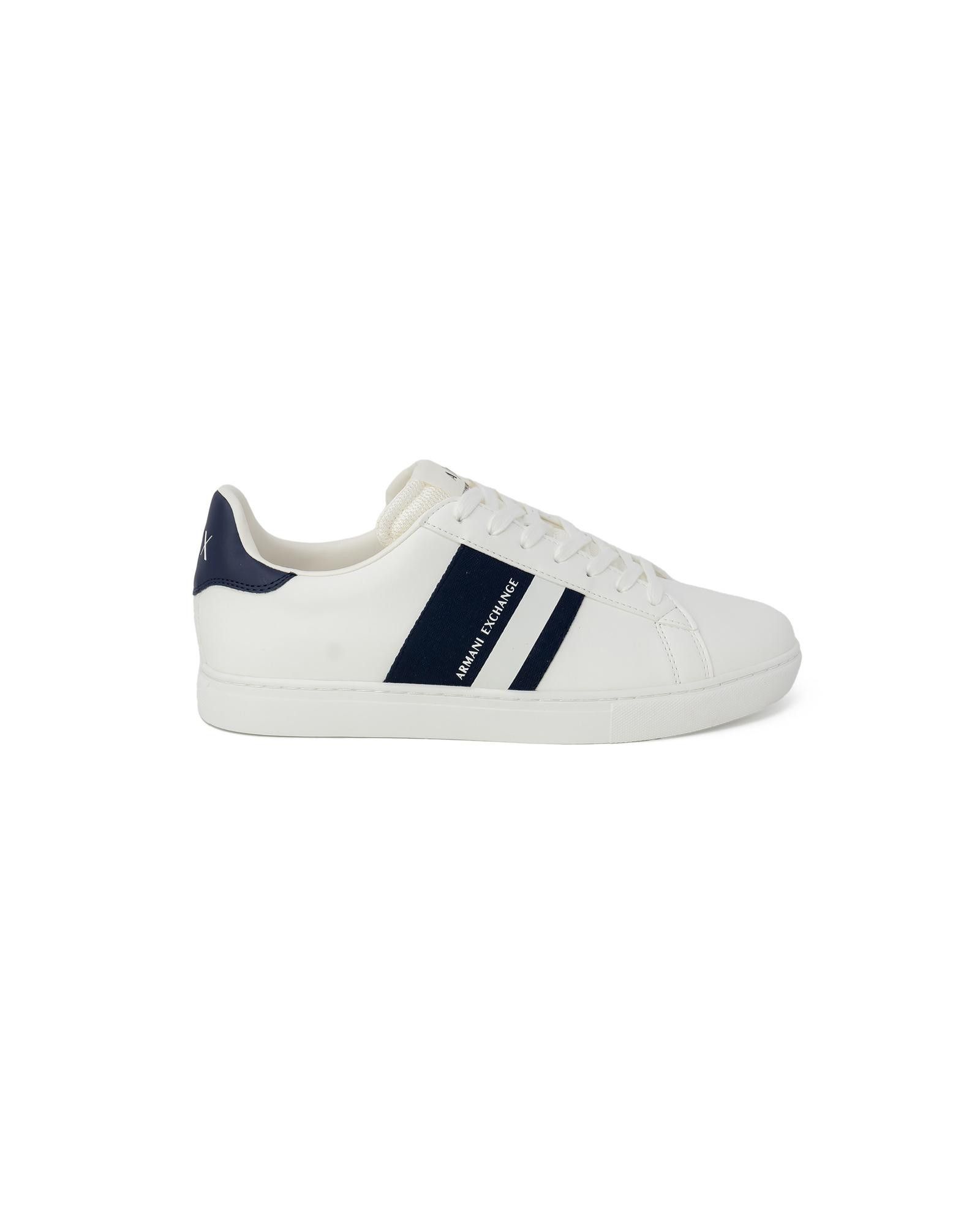image of Armani Exchange Lace-Up Rubber-Sole Sneakers in Blue, Men's (Size 11)