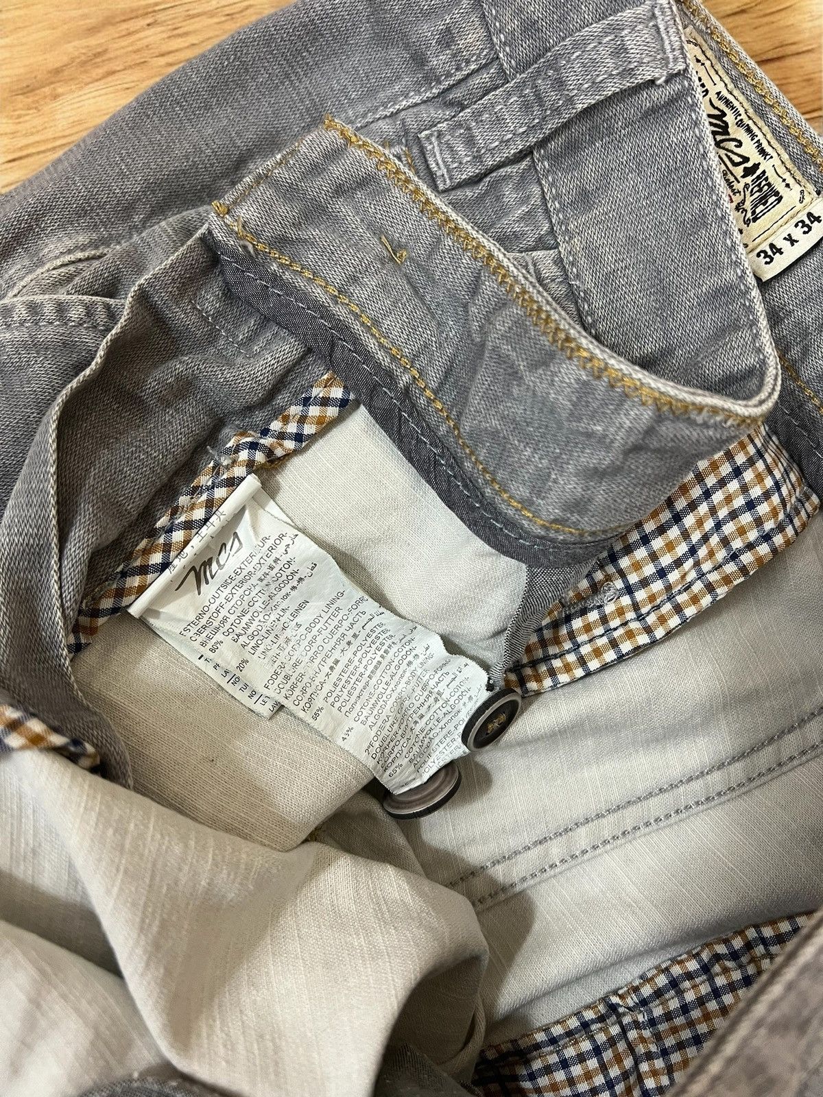 Marlboro Classics Marlboro Classics grey chino trousers size W34 L34 Size US 34 / EU 50 - 6 Thumbnail