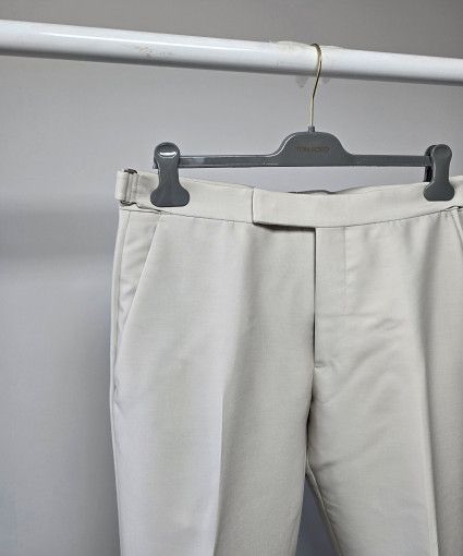 Tom Ford o1sm1stk0824 Organza Riverstwill Pant in Light Ivory Size US 34 / EU 50 - 3 Thumbnail