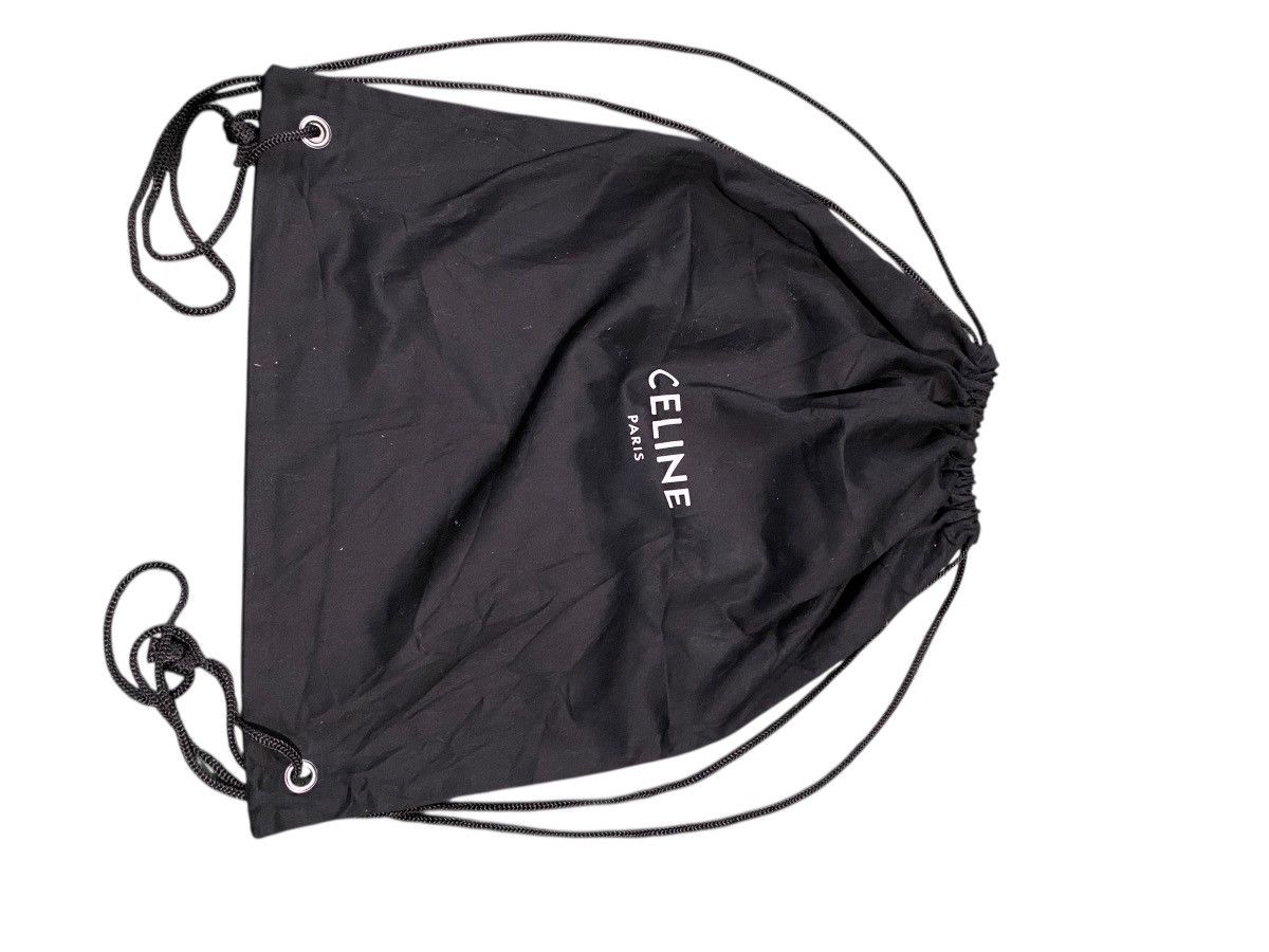 Celine paris drawstring cotton bag small logo 90s style