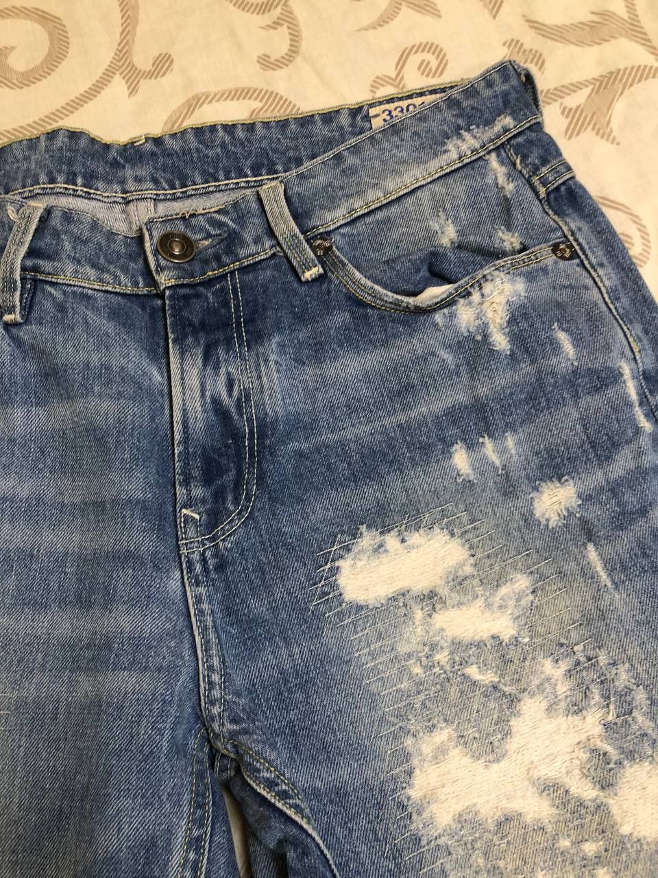 G-Star G-Star RAW 3301 Distressed Wash Heavy Fade & Paint Archive Size US 32 / EU 48 - 5 Thumbnail