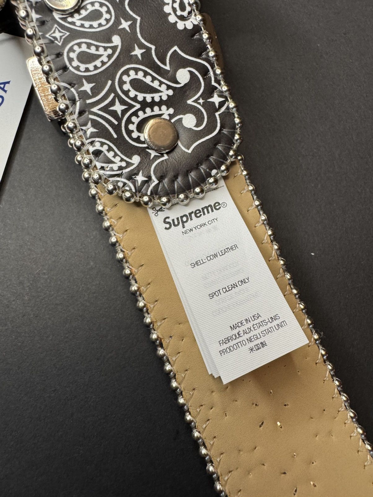 B.B. Simon × Supreme Supreme b.b. Simon Bandana Belt Size 28 - 11 Thumbnail