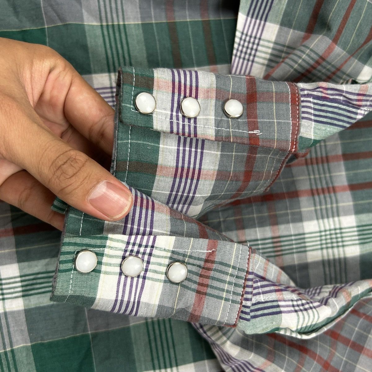Vintage 80s 90s Western Shirt Pearl Buttoned Size US M / EU 48-50 / 2 - 13 Thumbnail