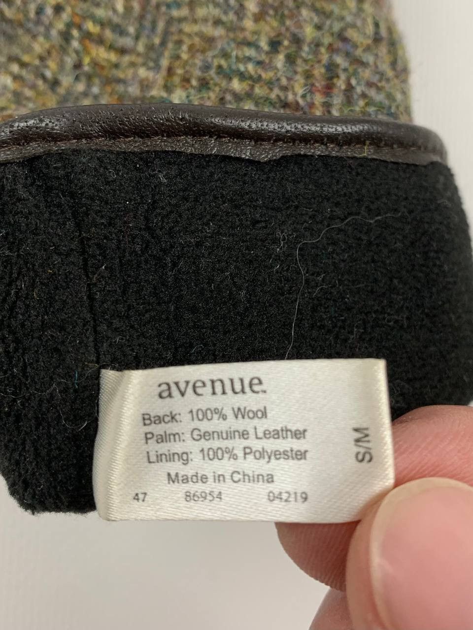 Harris Tweed Harris Tweed Wool Leather Gloves Size ONE SIZE - 7 Thumbnail