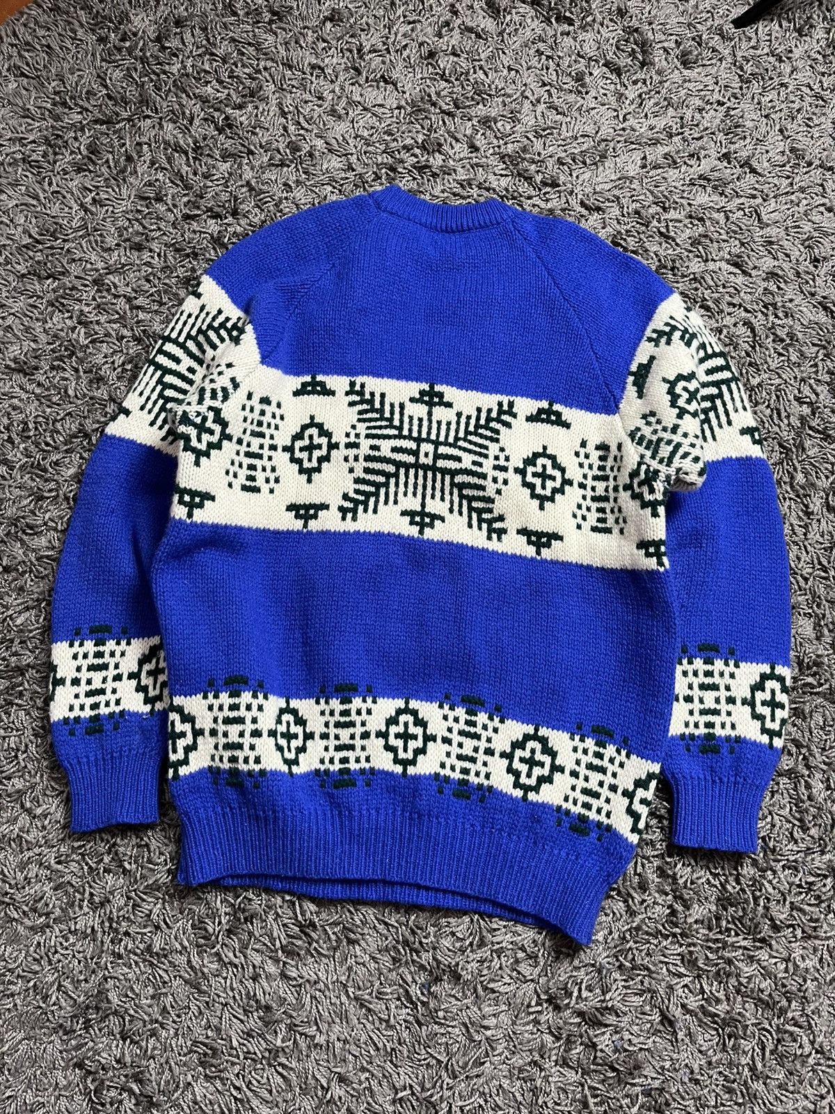 United Colors Of Benetton 90s Archival United Colors of Benetton Ski Knit Jumper Blue Size US L / EU 52-54 / 3 - 5 Thumbnail