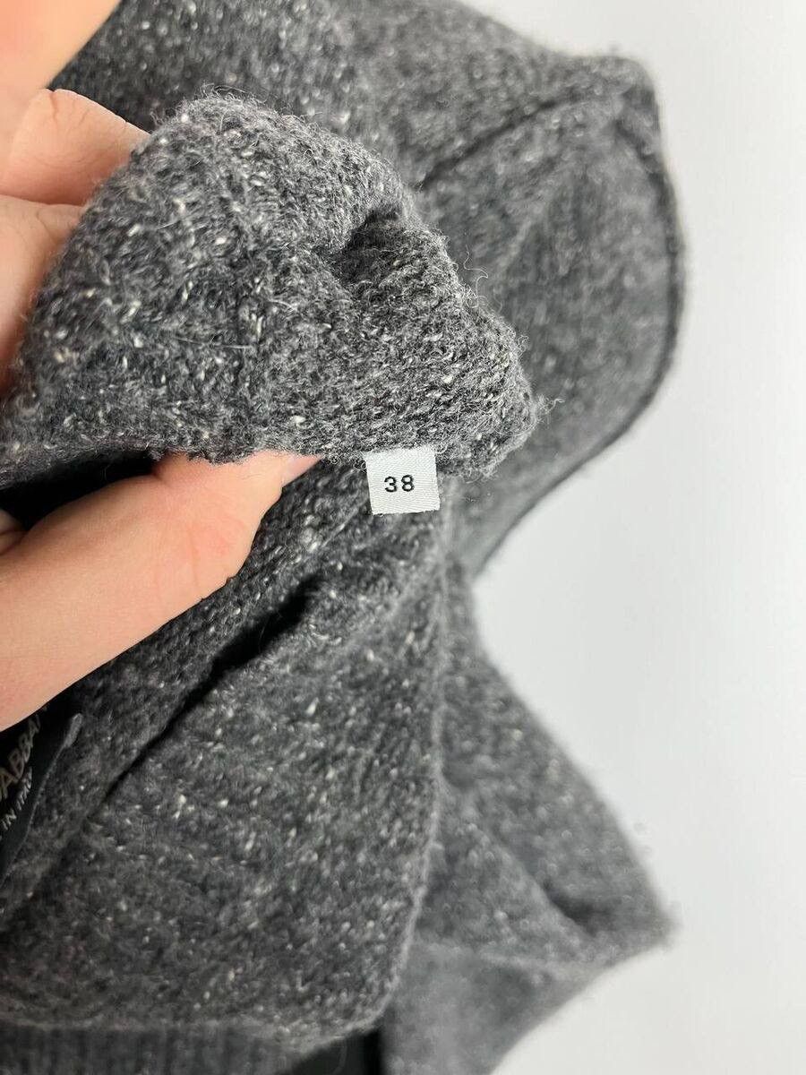 Dolce & Gabbana Dolce & Gabbana Wool Blend Grey Cardigan Gold Button Size 38 Size XS / US 0-2 / IT 36-38 - 7 Thumbnail