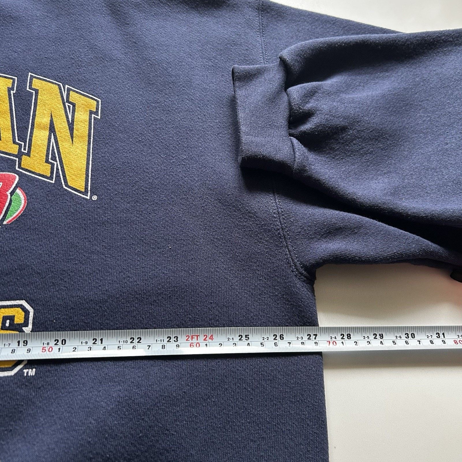 Logo Athletic × NCAA × Vintage Michigan Wolverines Sweatshirt 2XL 90s NCAA Logo Athletic Size US XXL / EU 58 / 5 - 4 Thumbnail
