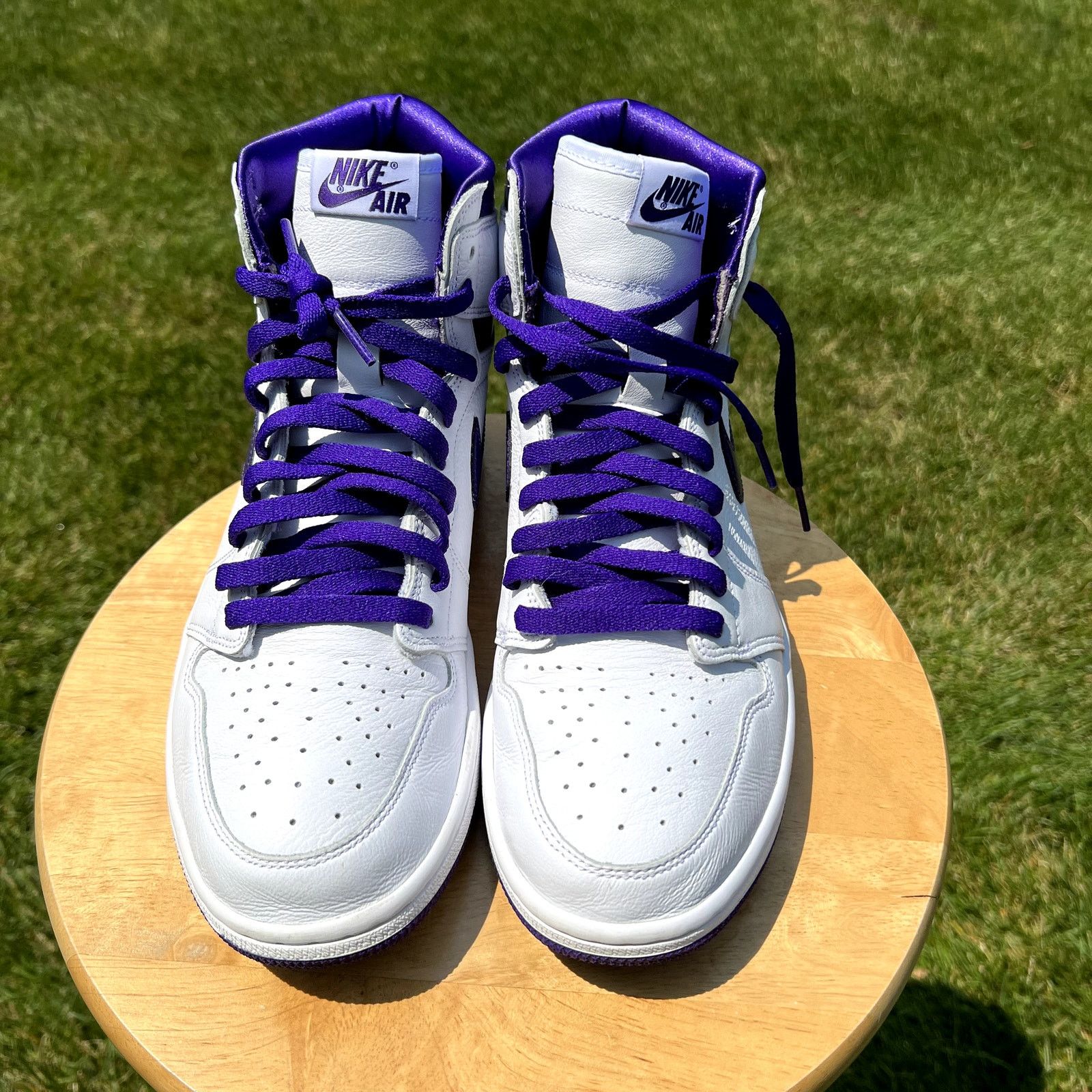 Jordan Brand × Nike Size 11.5 - Air Jordan 1 High OG Court Purple Women's Shoes Size US 11.5 / IT 41.5 - 4 Thumbnail