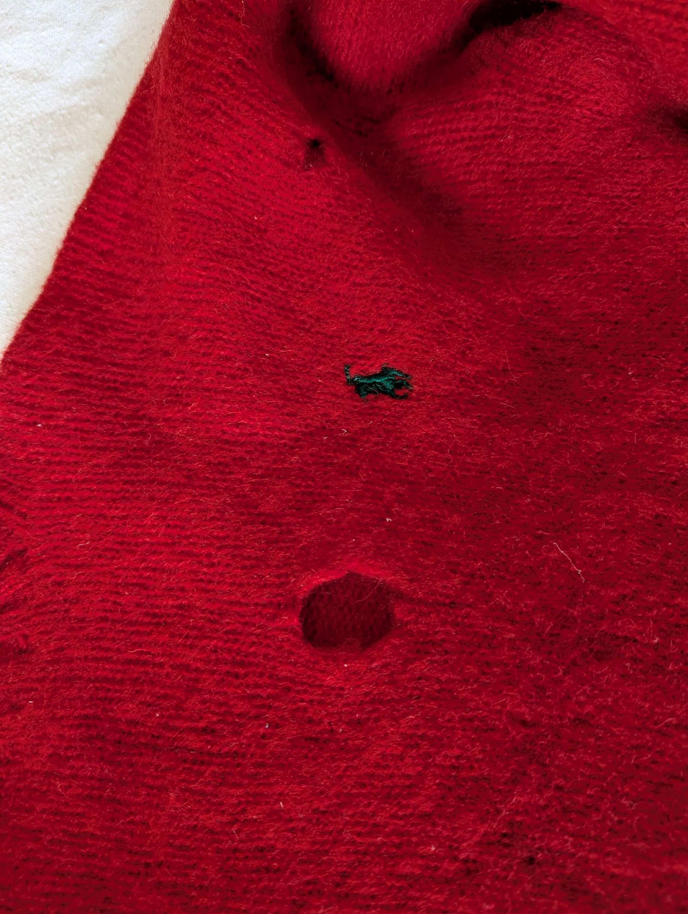 Polo Ralph Lauren Vintage 70th Wool Sweater with 3 holes. Size US L / EU 52-54 / 3 - 5 Thumbnail