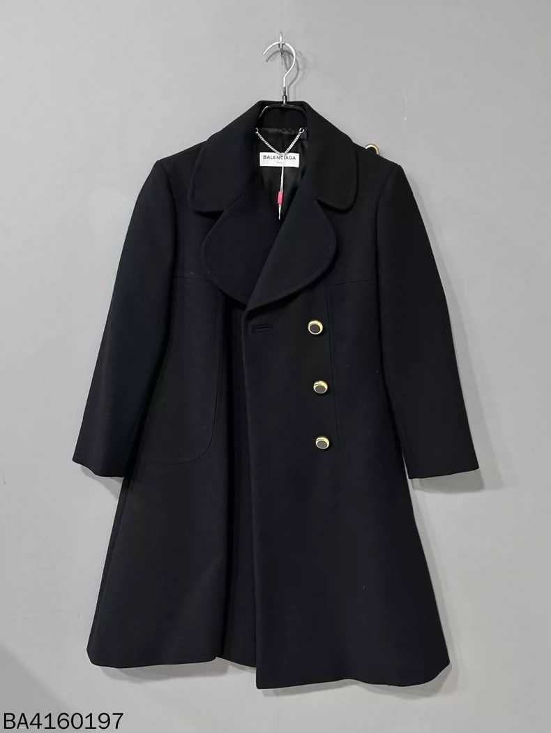Balenciaga Balenciaga Wool Petal Collar Coat - dmc Size US M / EU 48-50 / 2 - 1 Thumbnail