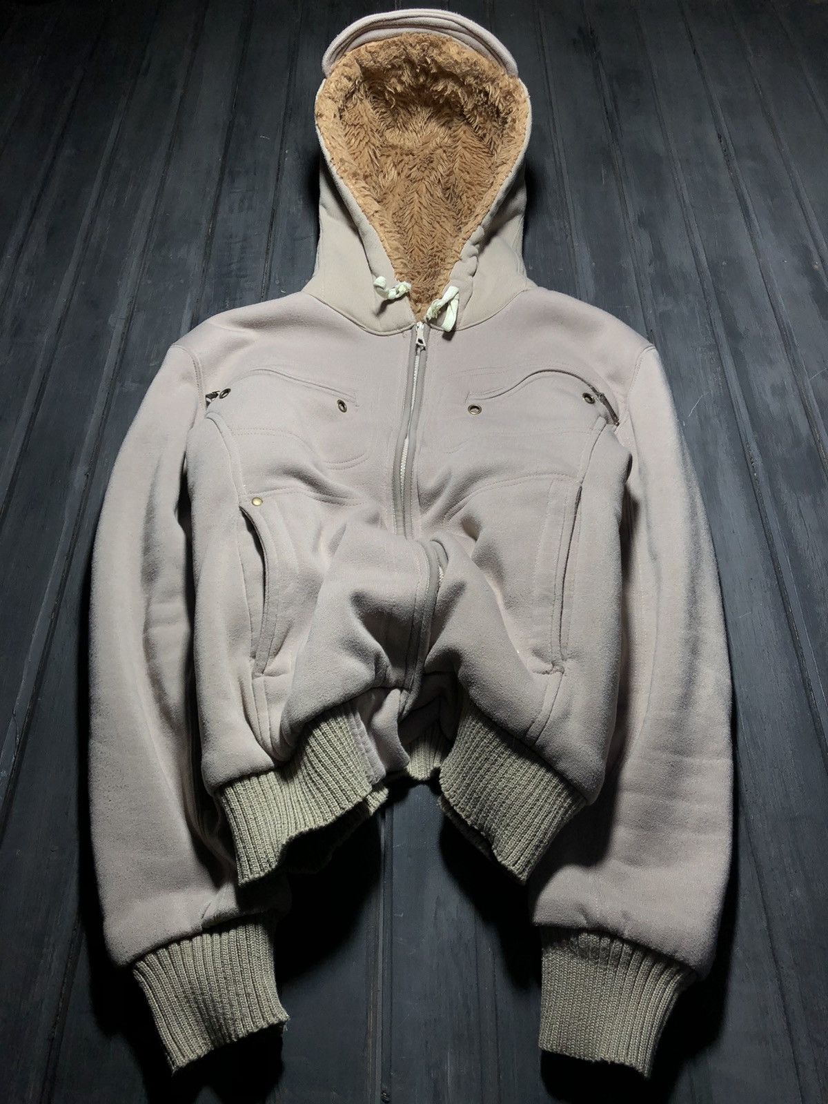 Japanese Brand Rick Owens Japanese Brand Style Zip Fur Hoodie Size US L / EU 52-54 / 3 - 2 Thumbnail