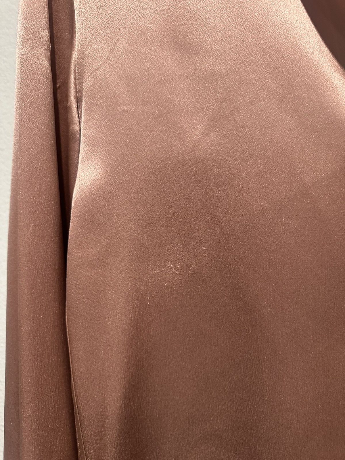 Celine × Hedi Slimane $1500 Satin Silk Loose Shirt 37 Size US S / EU 44-46 / 1 - 3 Thumbnail