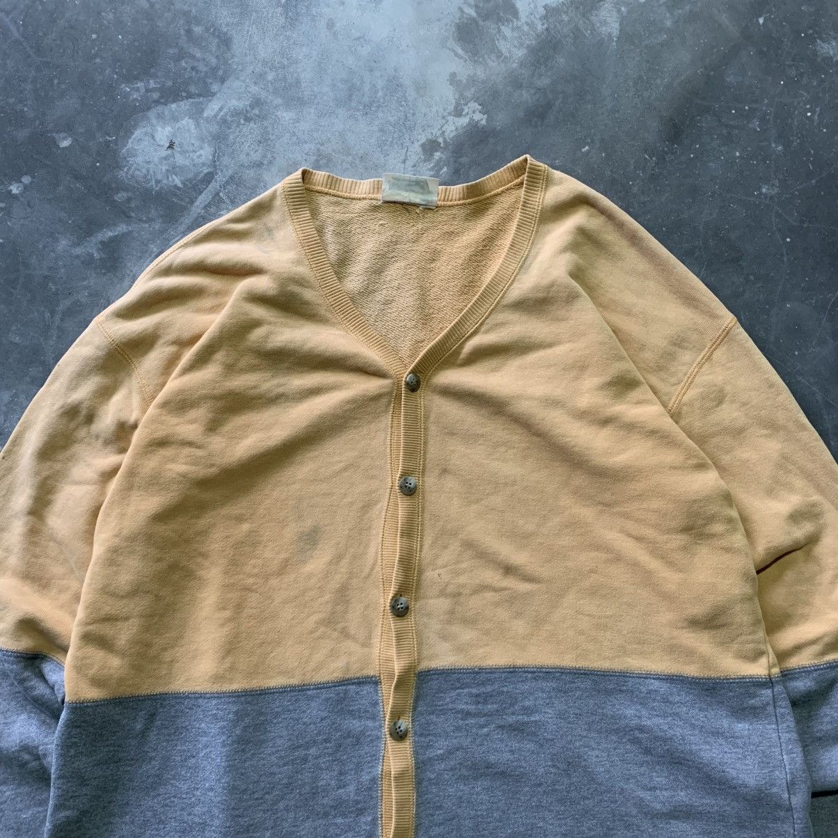 Hai Sporting Gear Vintage Hai Sporting Gear By Issey Miyake Two Tone Cardigan Size M / US 6-8 / IT 42-44 - 2 Thumbnail