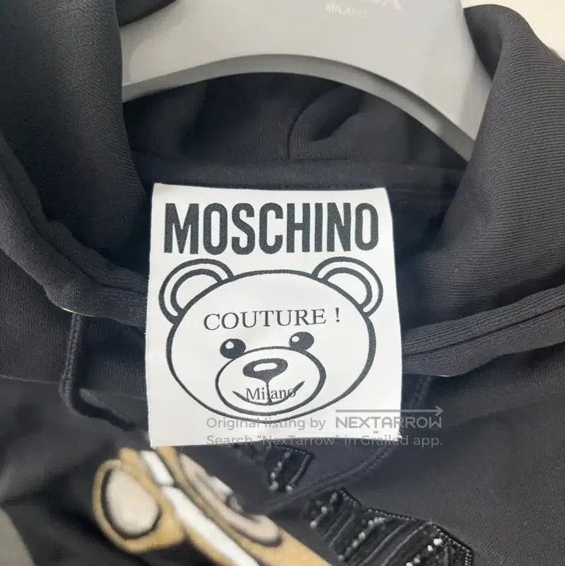 Moschino Moschino Black Hooded Sweatshirt with Teddy Bear . Size S / US 4 / IT 40 - 3 Thumbnail