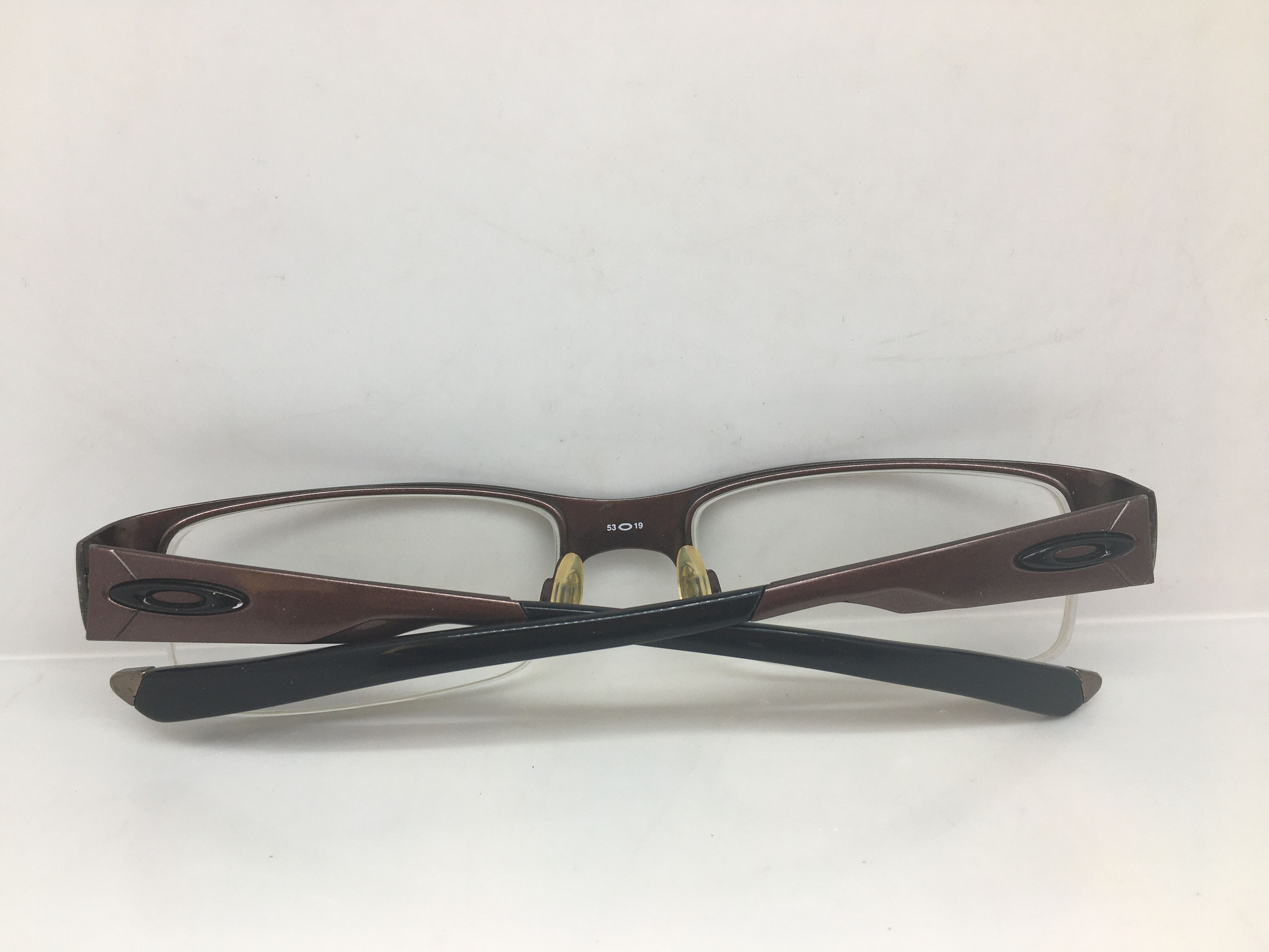 Oakley Vintage OAKLEY RATCHET 4.0 Chocolate Half Rim Eyeglasses Size ONE SIZE - 6 Thumbnail