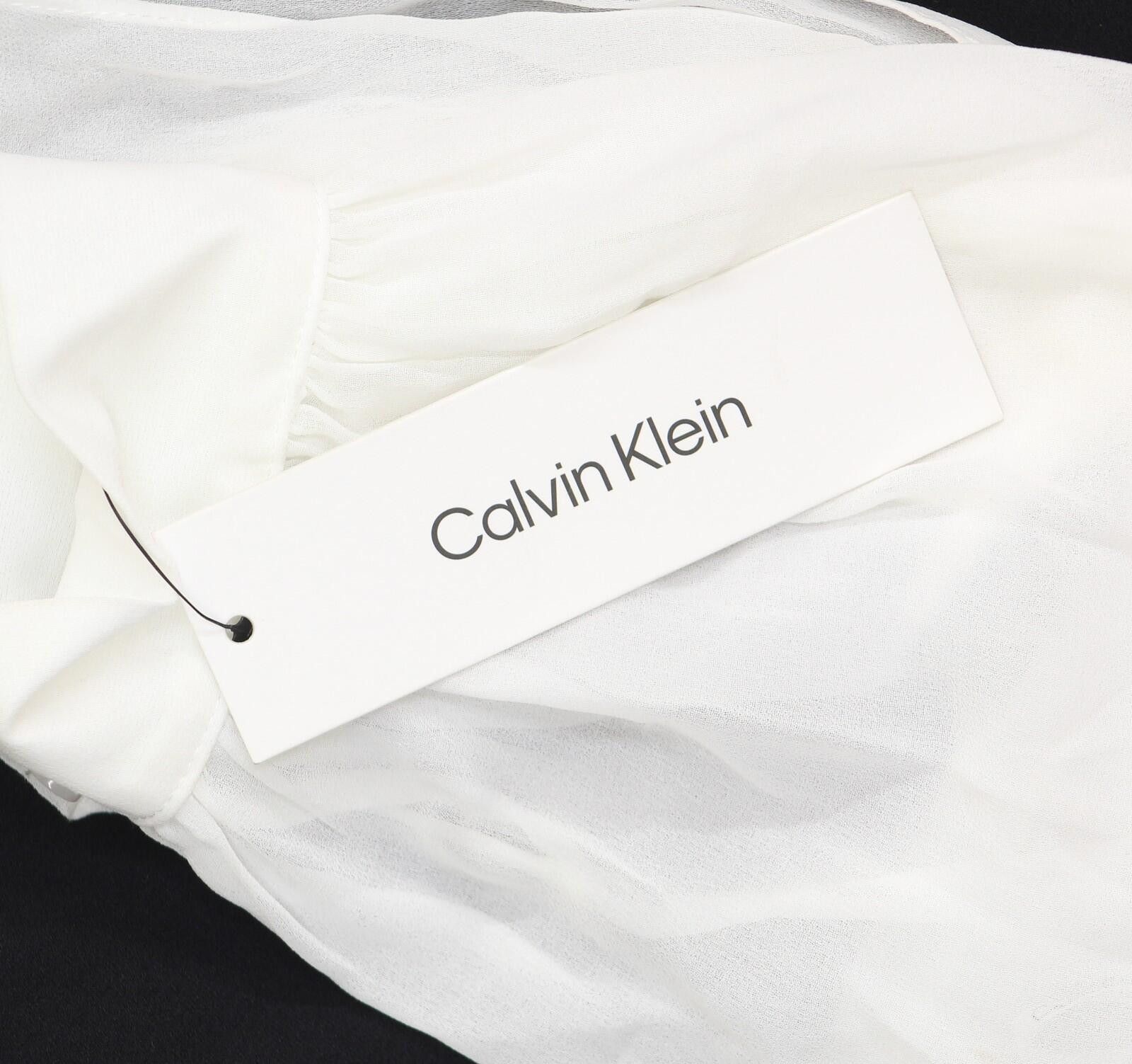 Calvin Klein Nwt Calvin Klein Sash Crepe Skirted Dress Cream / Black 14 Size XL / US 12-14 / IT 48-50 - 3 Thumbnail