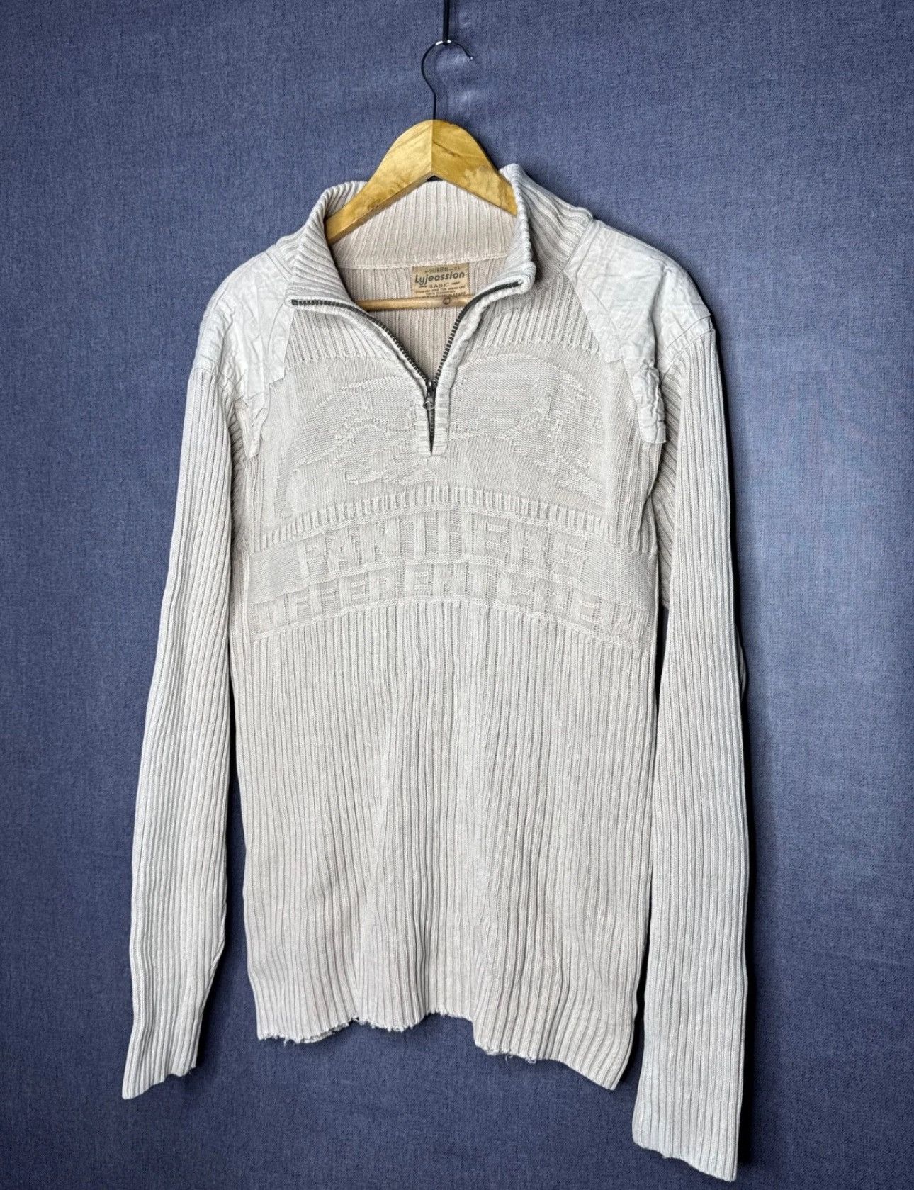 If Six Was Nine Vintage Y2K Striped Ribbed Sweater Knit IfSixWasNine Style Size US XL / EU 56 / 4 - 3 Thumbnail