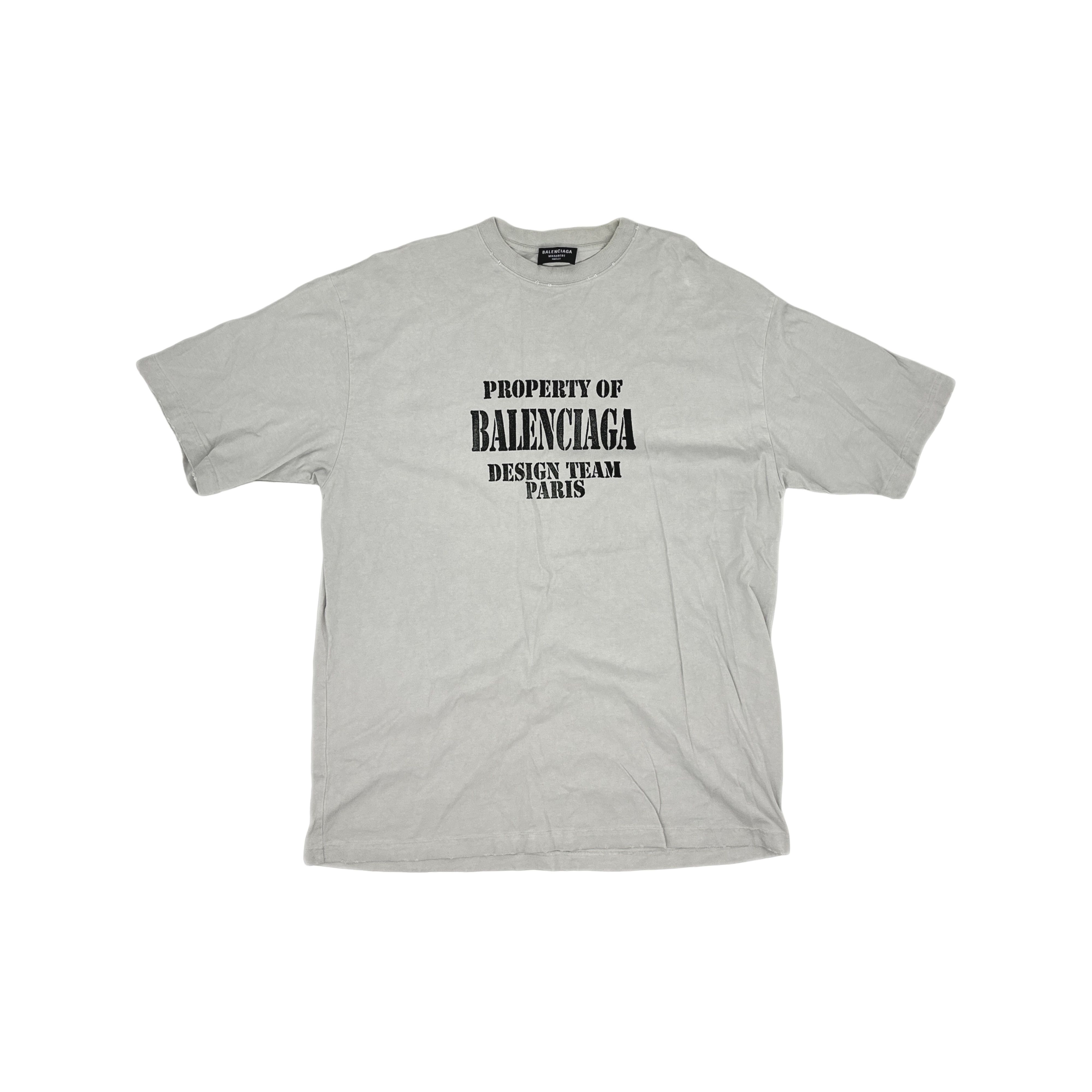 Balenciaga Balenciaga Design Team Logo T-Shirt Size L Size US L / EU 52-54 / 3 - 1 Thumbnail