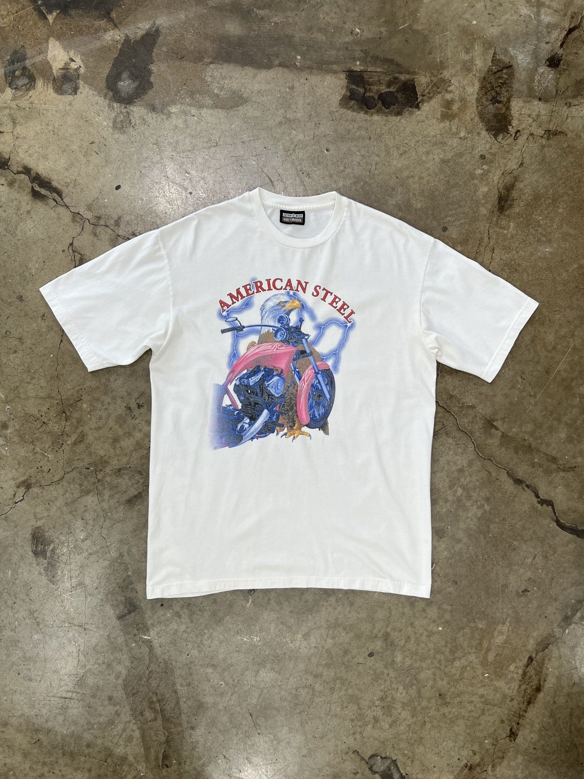 Harley Davidson Vintage Harley Davidson American Steel Eagle Tee XXL Size US XXL / EU 58 / 5 - 2 Thumbnail