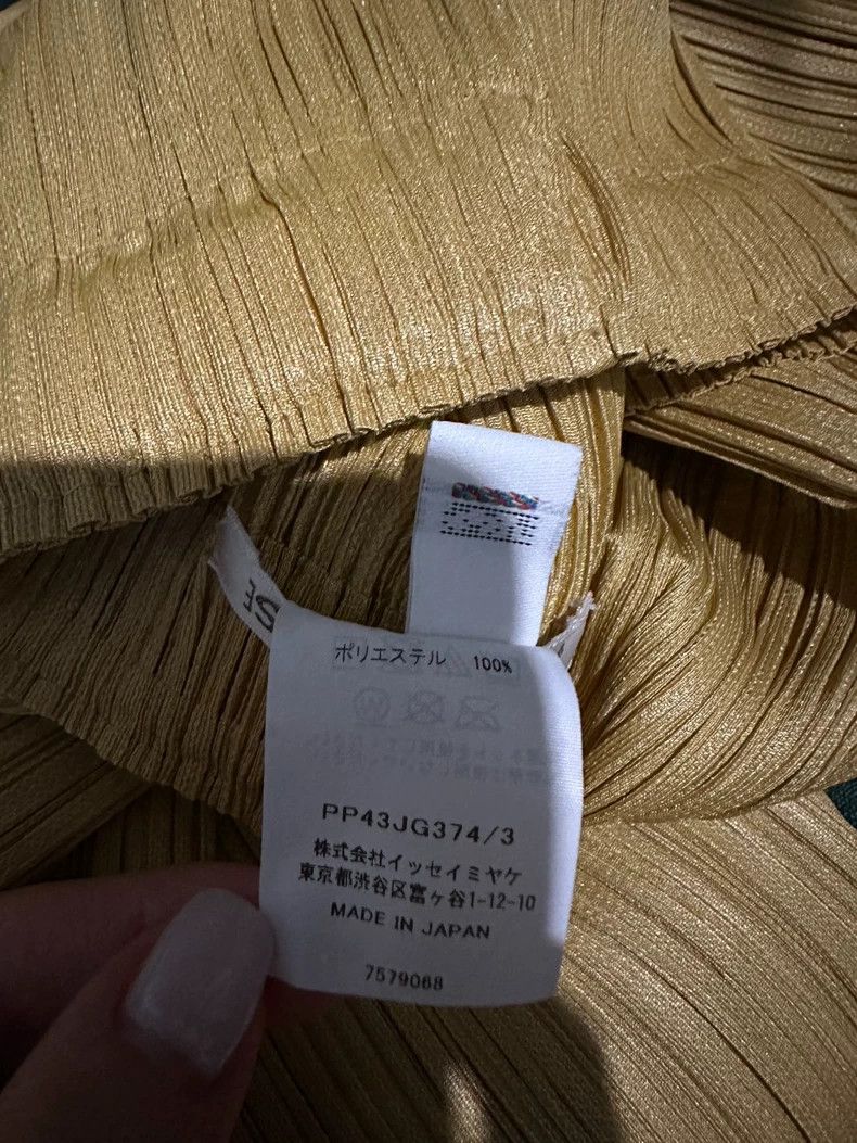 Issey Miyake Issey Miyake size:3 Ginger yellow pleated skirt Size 31" - 3 Thumbnail