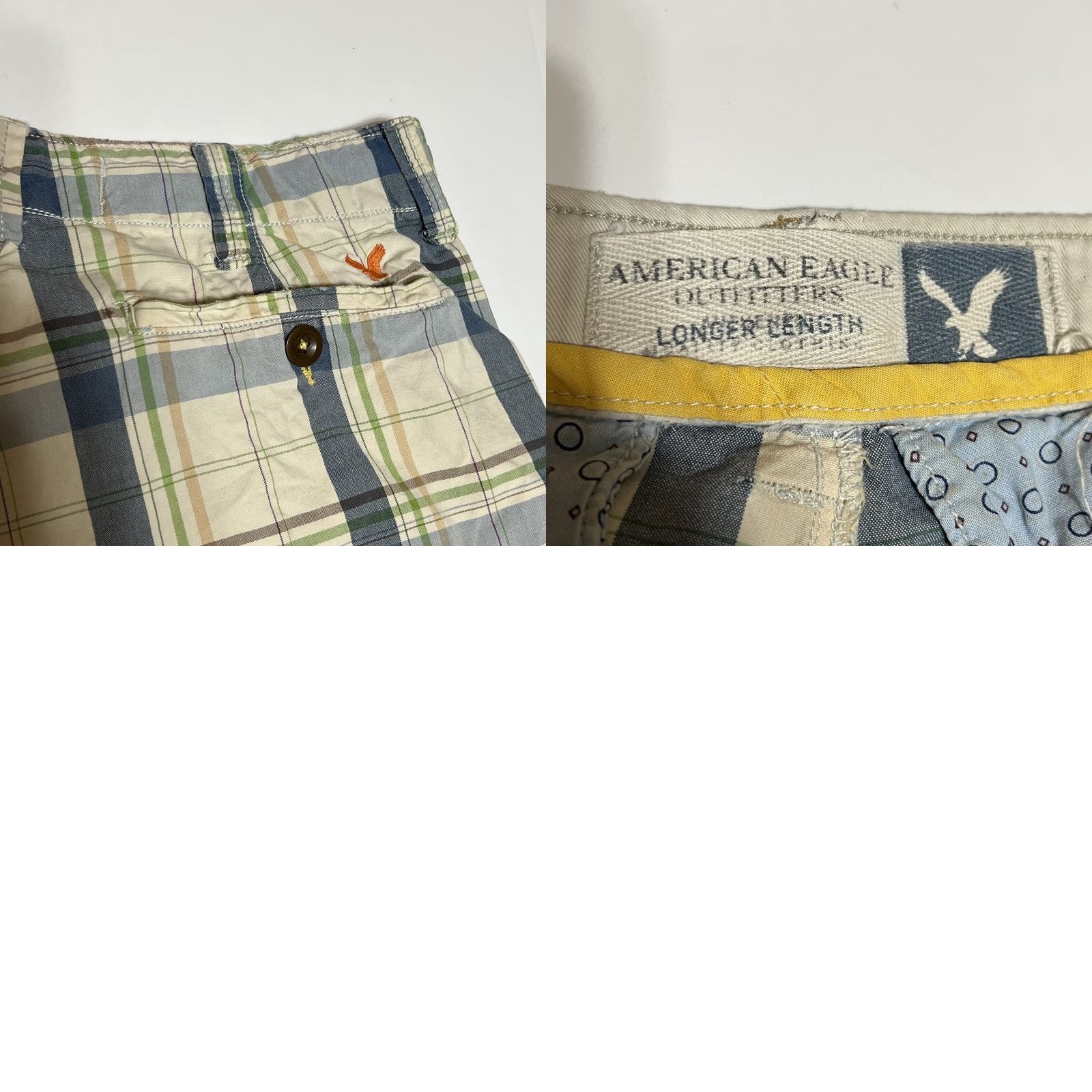 American Eagle Outfitters American Eagle Outfitters Shorts Men Plaid Bermuda Flat Front Distressed Multicolor 34 Inseam 10 Casual Casual Mens Bermuda Shorts Size US 34 / EU 50 - 8 Thumbnail
