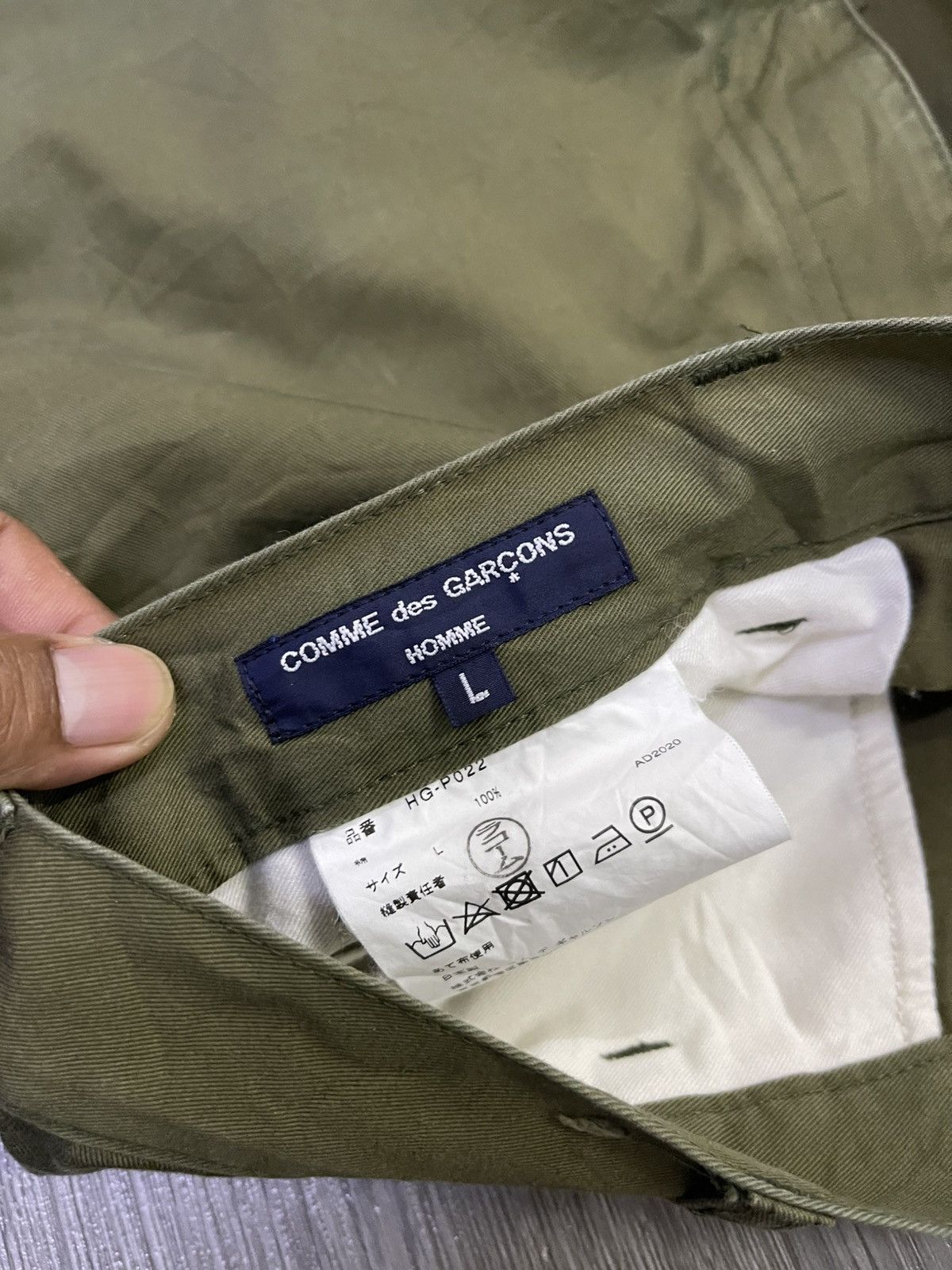 Comme des Garcons Homme CDG homme acid wash tone low rise chinos pant Size US 34 / EU 50 - 4 Thumbnail