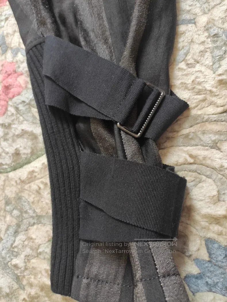 Ann Demeulemeester ANN DEMEULEMEESTER Gray Striped Cropped Pants. Size US 34 / EU 50 - 4 Thumbnail