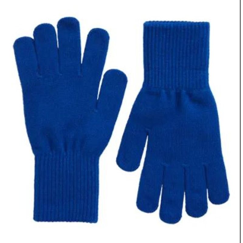 Other Trouve Ribbed Cuff Knit Winter Gloves Blue Surf Size ONE SIZE - 1 Preview