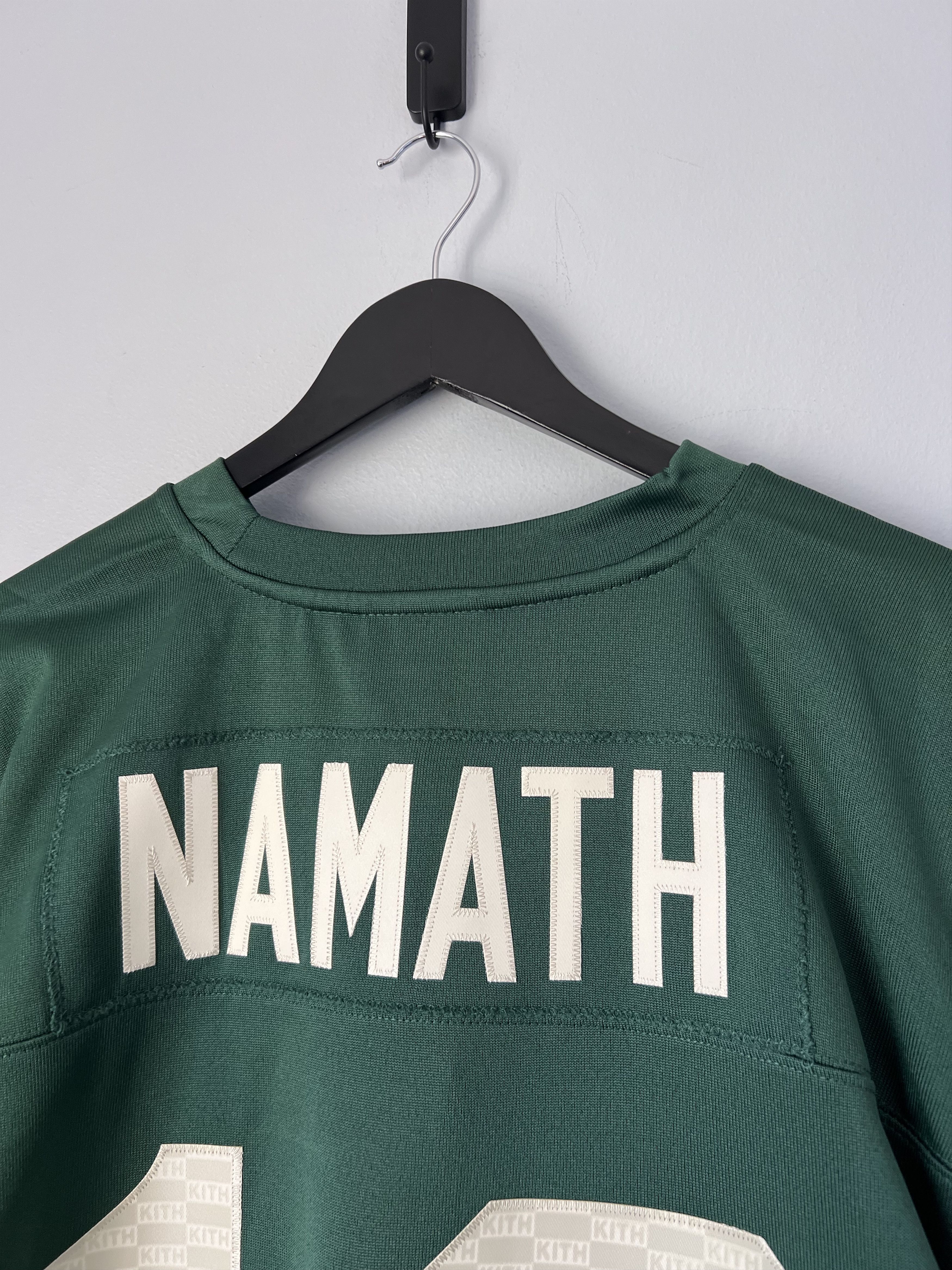 Kith × Mitchell & Ness Kith Mitchell & Ness NFL Joe Namath New York Jets Jersey Size US XL / EU 56 / 4 - 6 Thumbnail