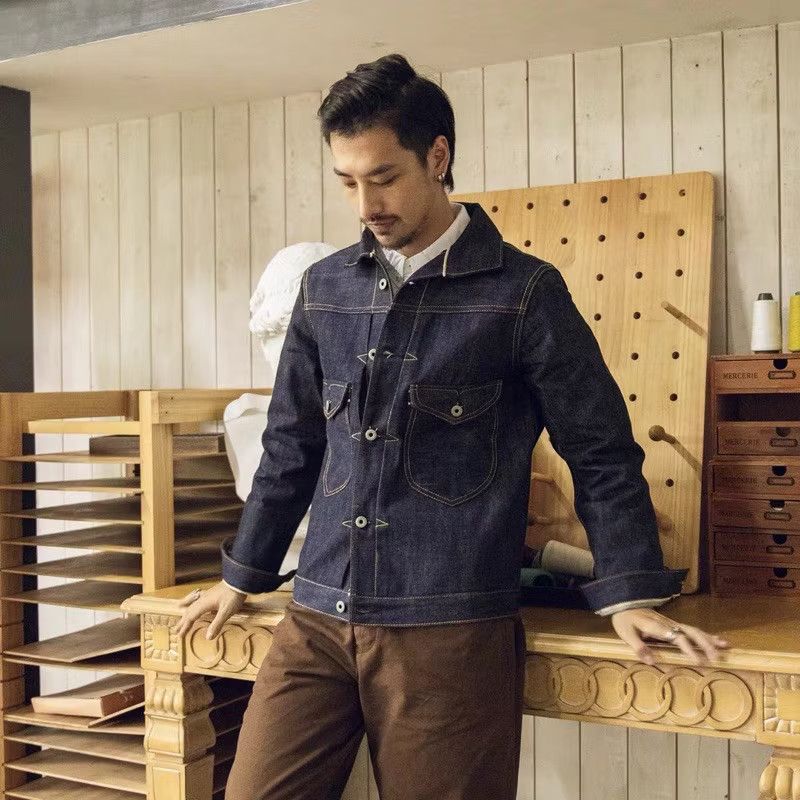 Japanese Brand Red tornado vintage spring/ summer denim jacket Size US S / EU 44-46 / 1 - 2 Thumbnail