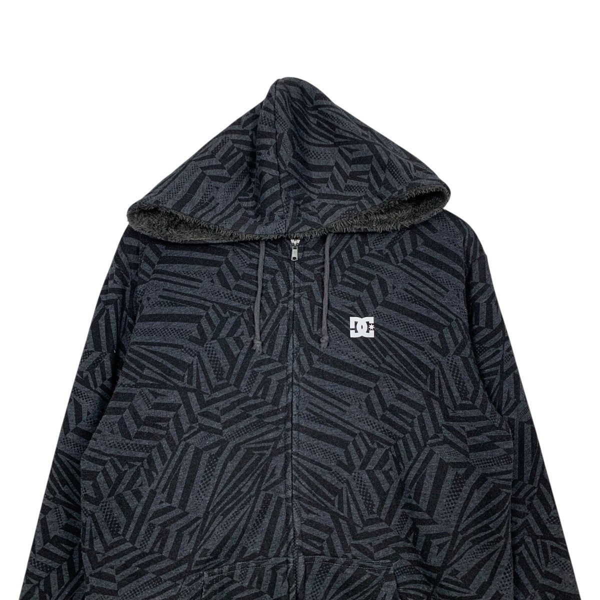 DC DC SHOES Fleece Lined Zipper Hoodie Sweatshirt #2555-C115 Size US M / EU 48-50 / 2 - 2 Thumbnail
