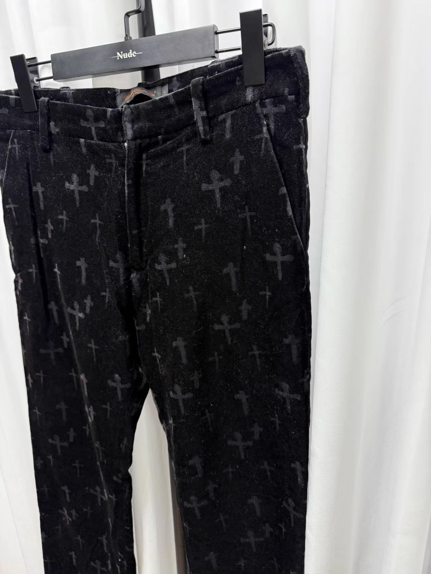 Undercover UNDERCOVER Witch Period Cross Velvet Trousers K20 Size US 31 - 4 Thumbnail