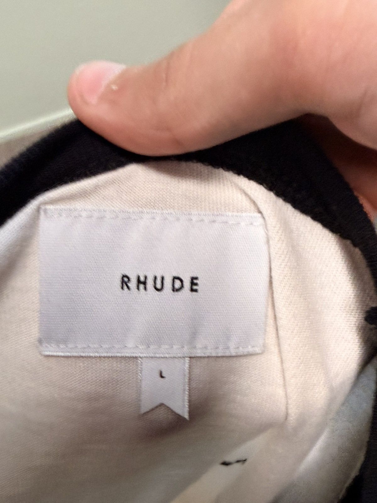 Rhude Rhude White & Black Raglan T Size US L / EU 52-54 / 3 - 3 Thumbnail