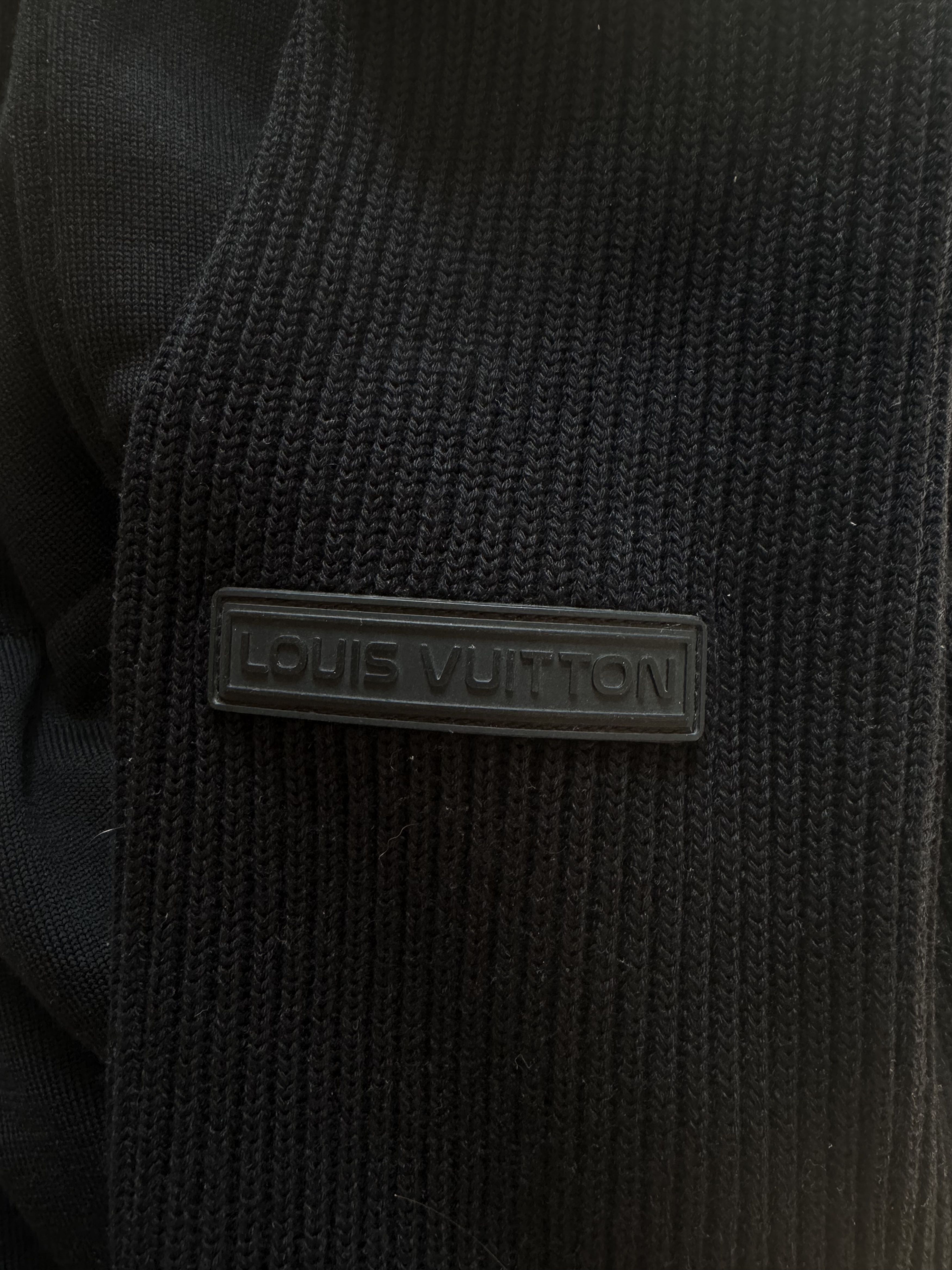 Louis Vuitton Louis Vuitton Black Wool & Silk Knit Zip-up Jacket Size US M / EU 48-50 / 2 - 4 Thumbnail