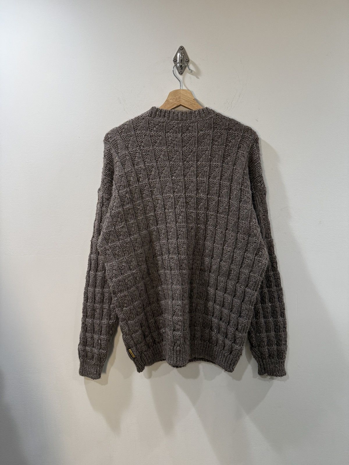 Armani Vintage Armani Jeans AJ Textured Alpaca Blend Knit Sweater Size US XL / EU 56 / 4 - 3 Thumbnail